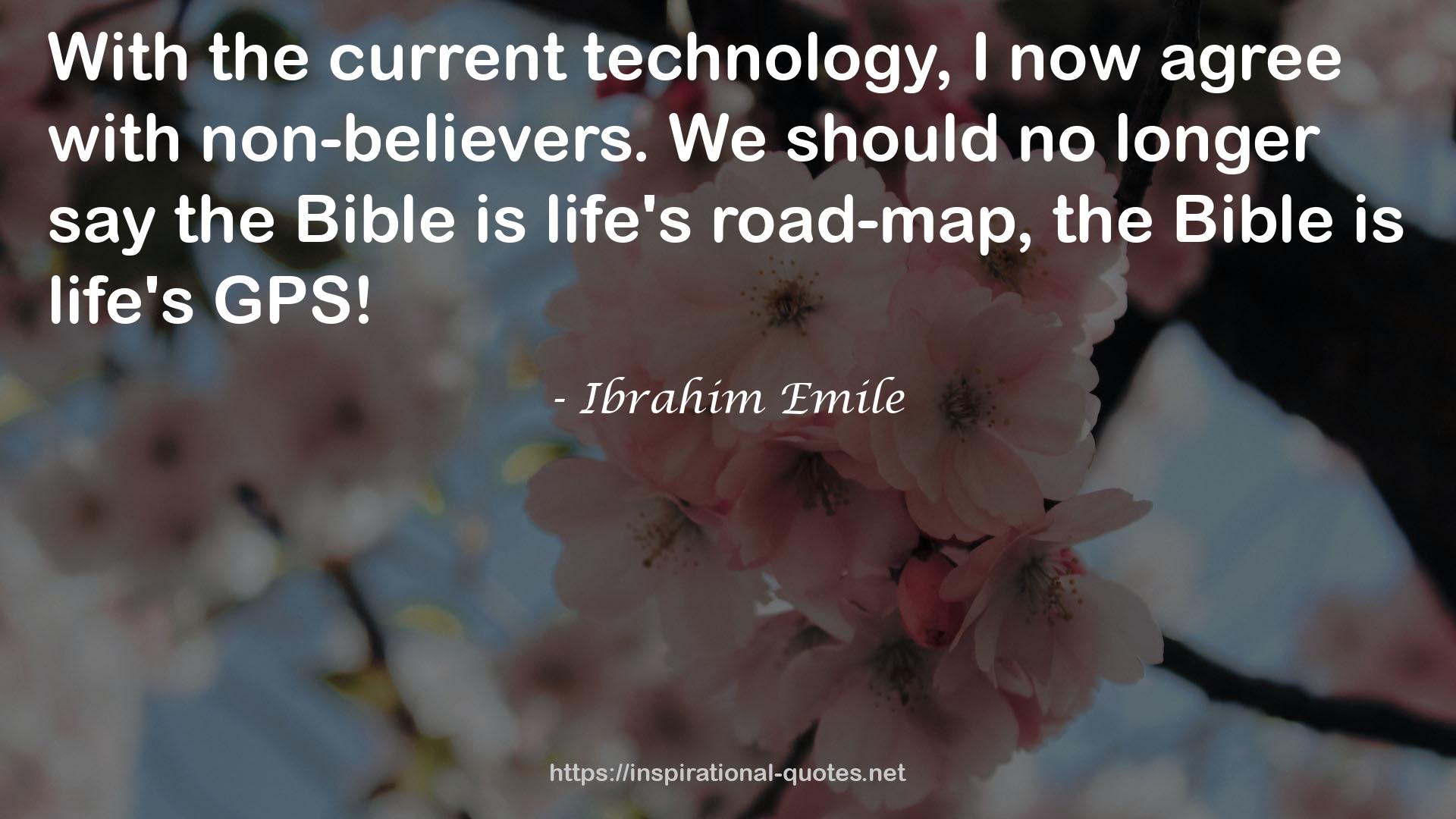 Ibrahim Emile QUOTES