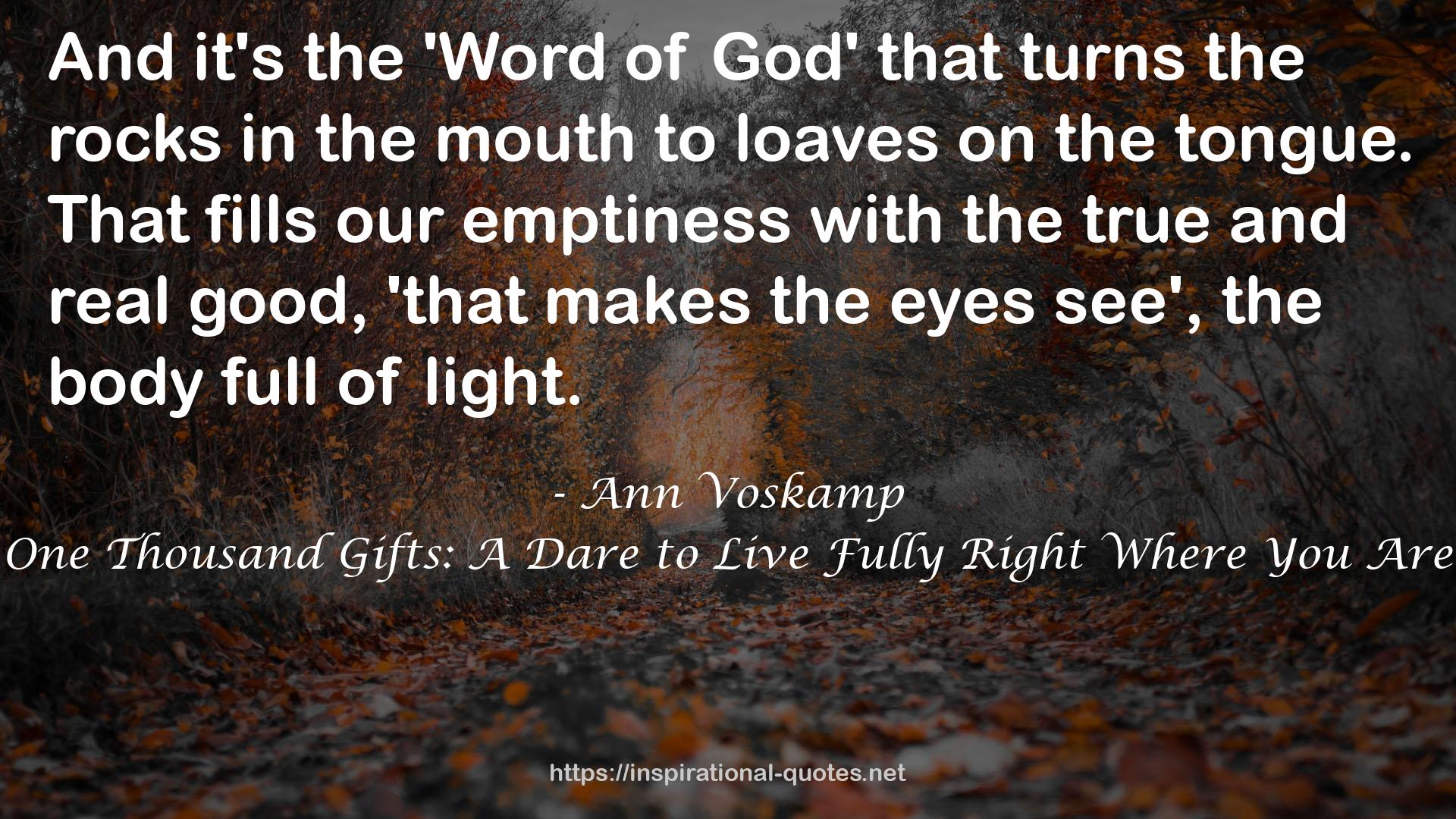 the 'Word of God'  QUOTES