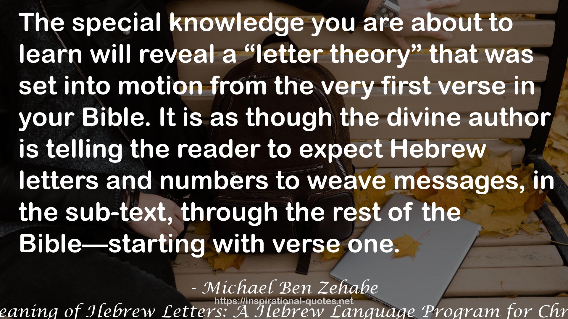 Hebrew letters  QUOTES