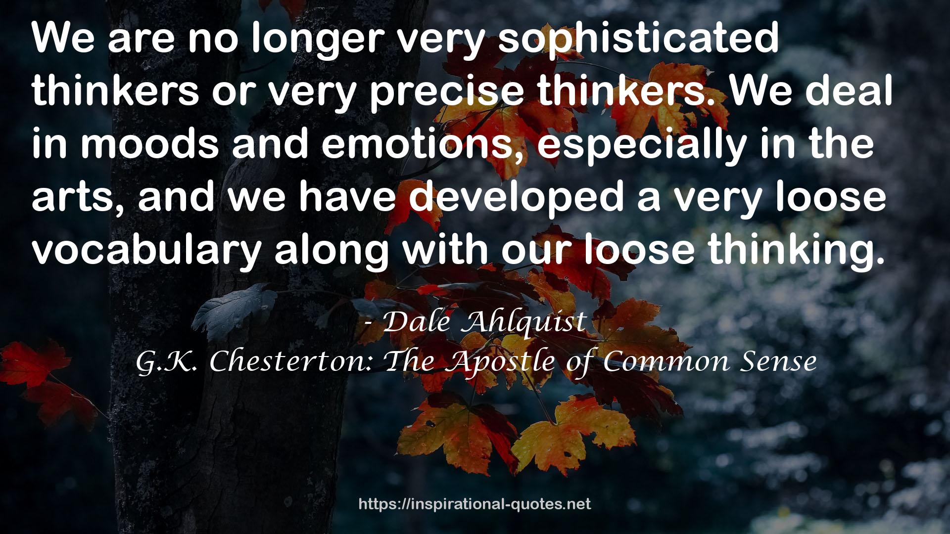 Dale Ahlquist QUOTES
