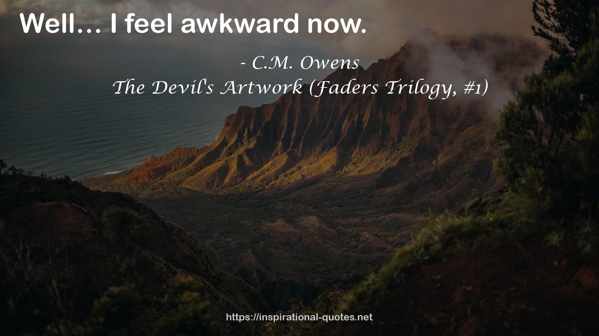 The Devil's Artwork (Faders Trilogy, #1) QUOTES