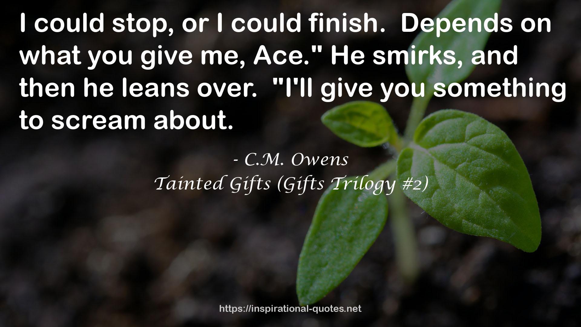 Tainted Gifts (Gifts Trilogy #2) QUOTES