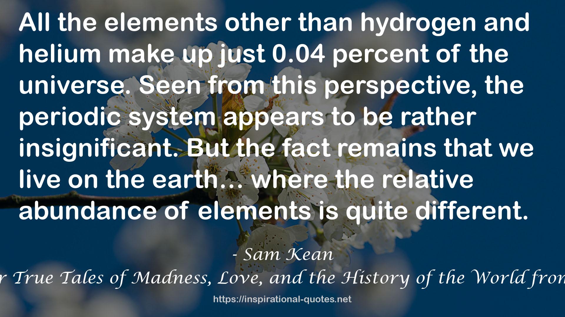 the periodic system  QUOTES