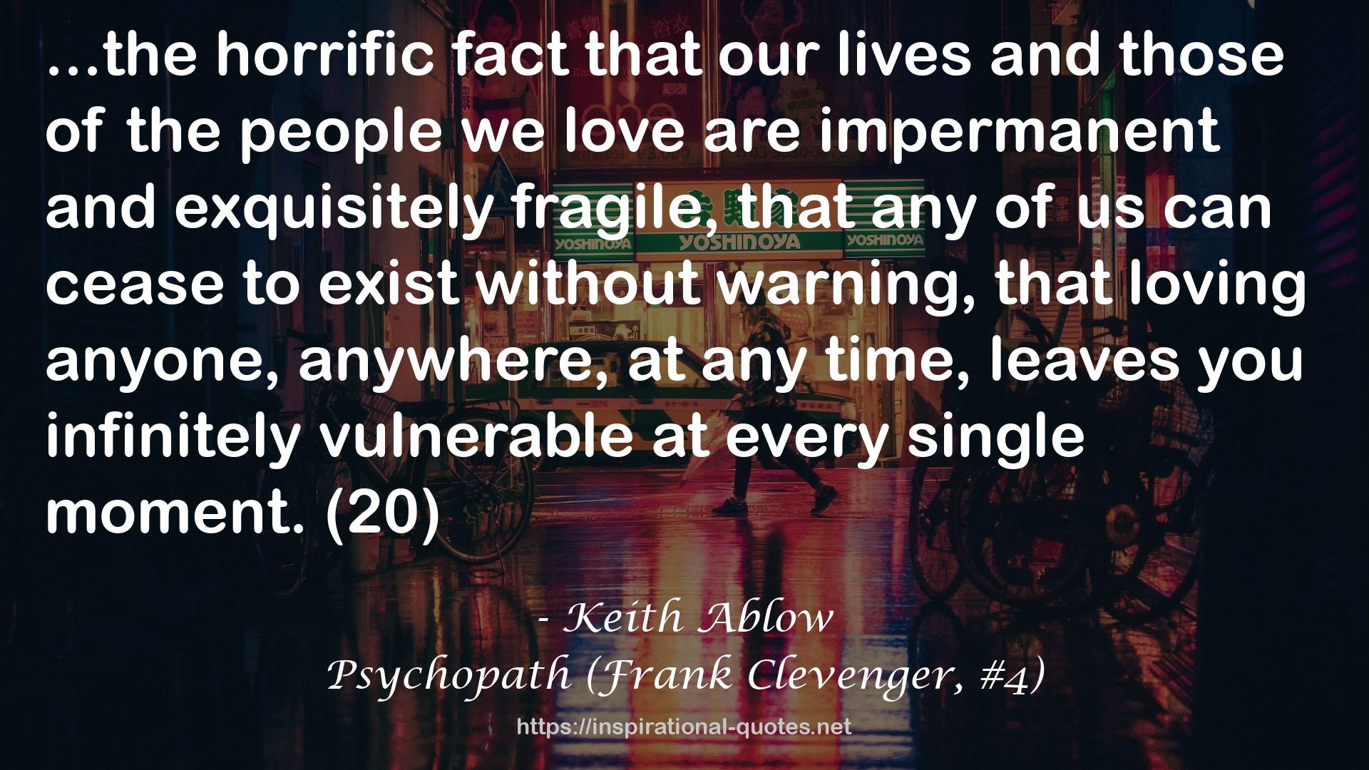 Psychopath (Frank Clevenger, #4) QUOTES