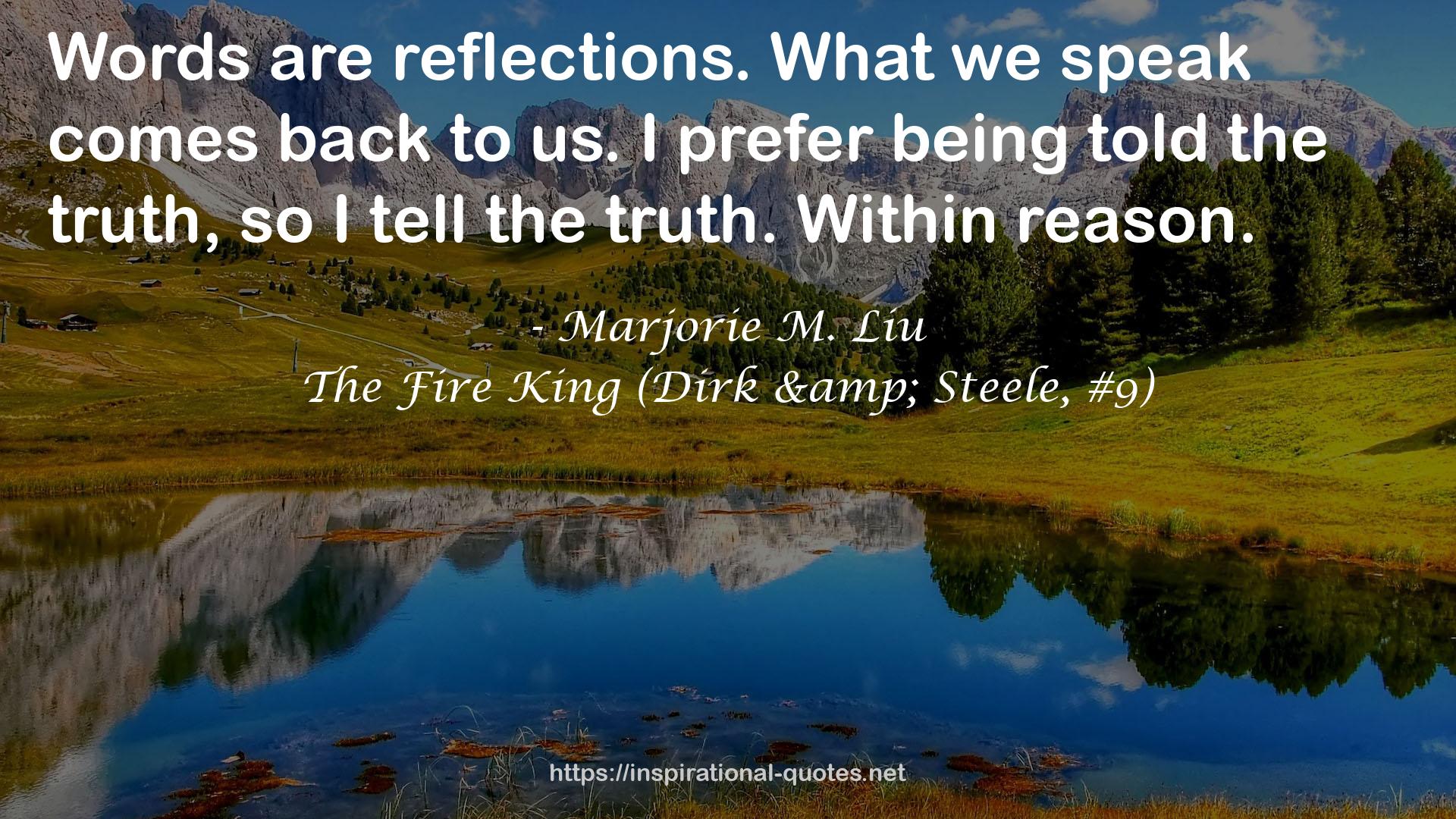 The Fire King (Dirk & Steele, #9) QUOTES