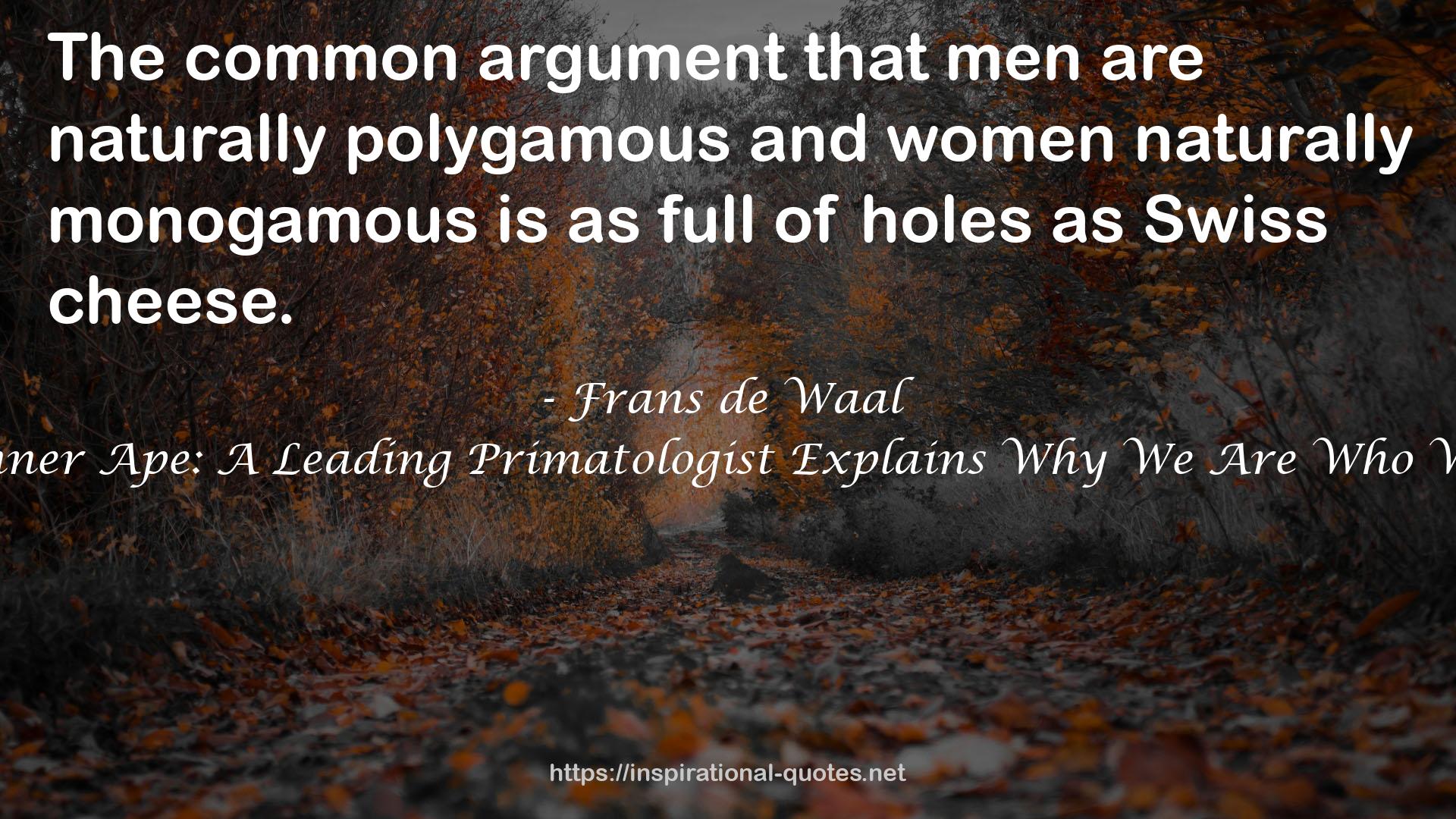 Frans de Waal QUOTES