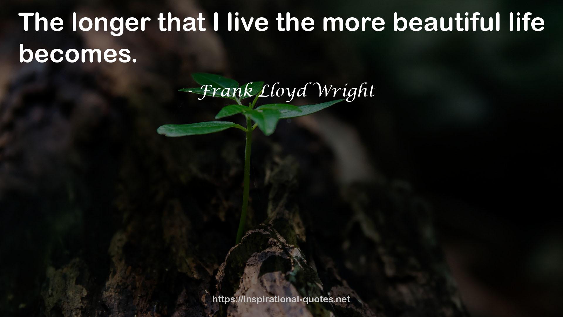 Frank Lloyd Wright QUOTES