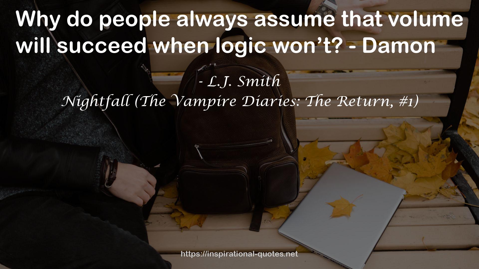 Nightfall (The Vampire Diaries: The Return, #1) QUOTES