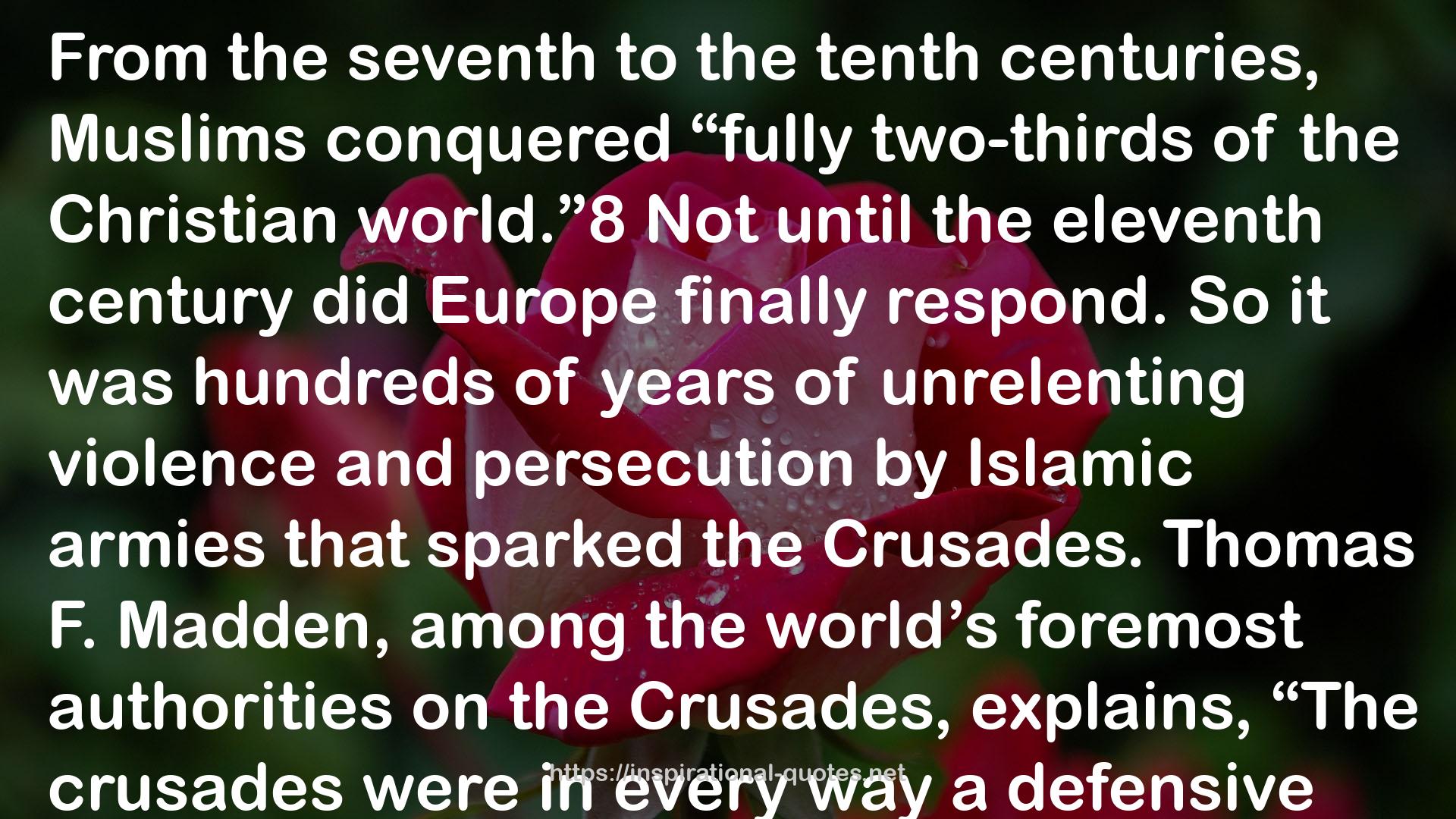 The Cross in the Shadow of the Crescent: An Informed Response to Islam’s War with Christianity QUOTES