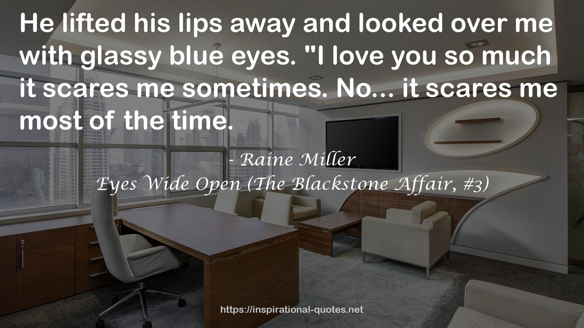 Eyes Wide Open (The Blackstone Affair, #3) QUOTES