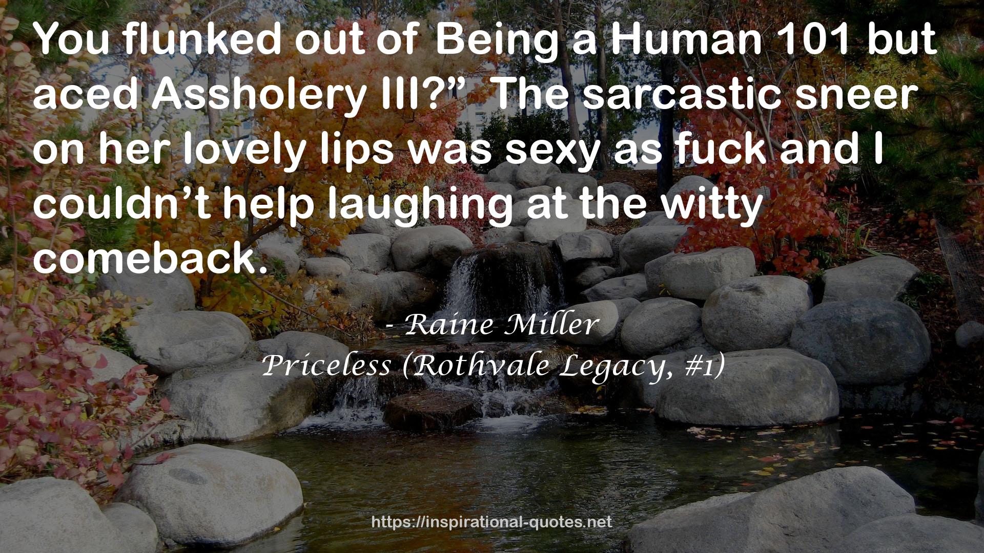 Priceless (Rothvale Legacy, #1) QUOTES