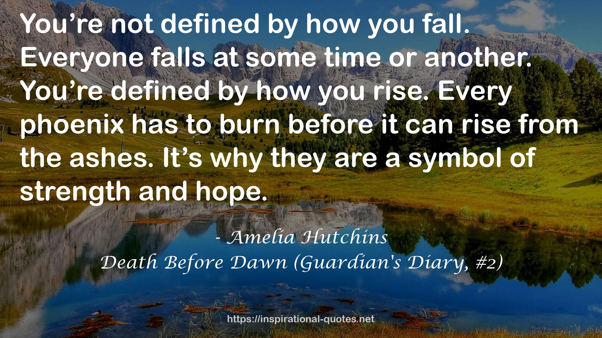 Death Before Dawn (Guardian's Diary, #2) QUOTES