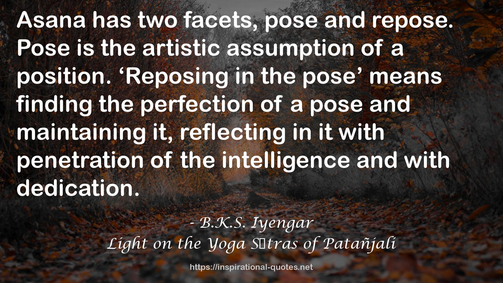 Light on the Yoga Sūtras of Patañjali QUOTES