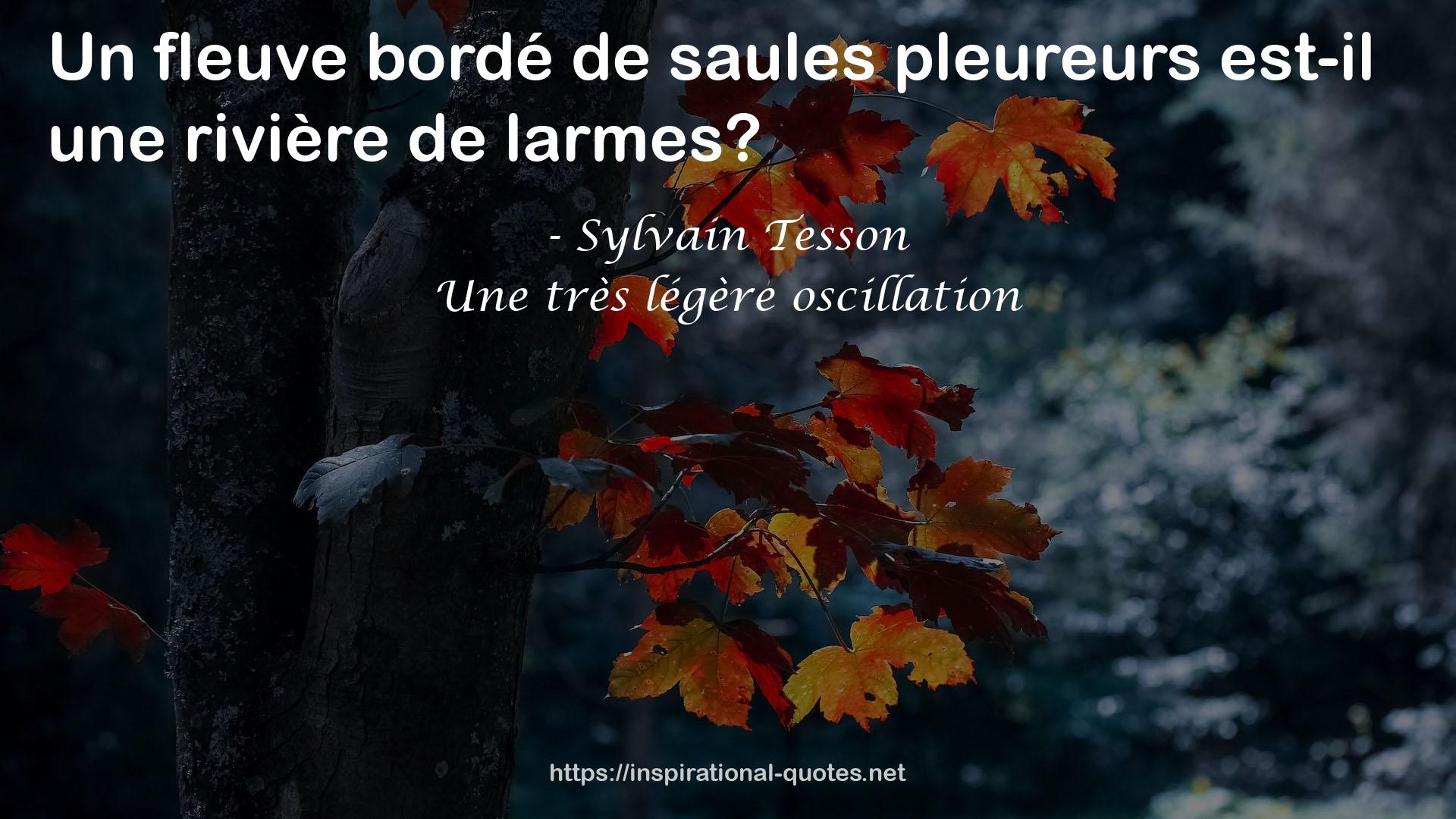 Une très légère oscillation QUOTES