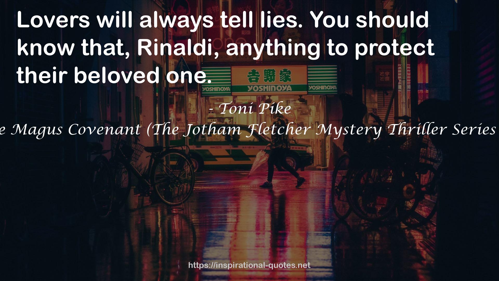 The Magus Covenant (The Jotham Fletcher Mystery Thriller Series #1) QUOTES
