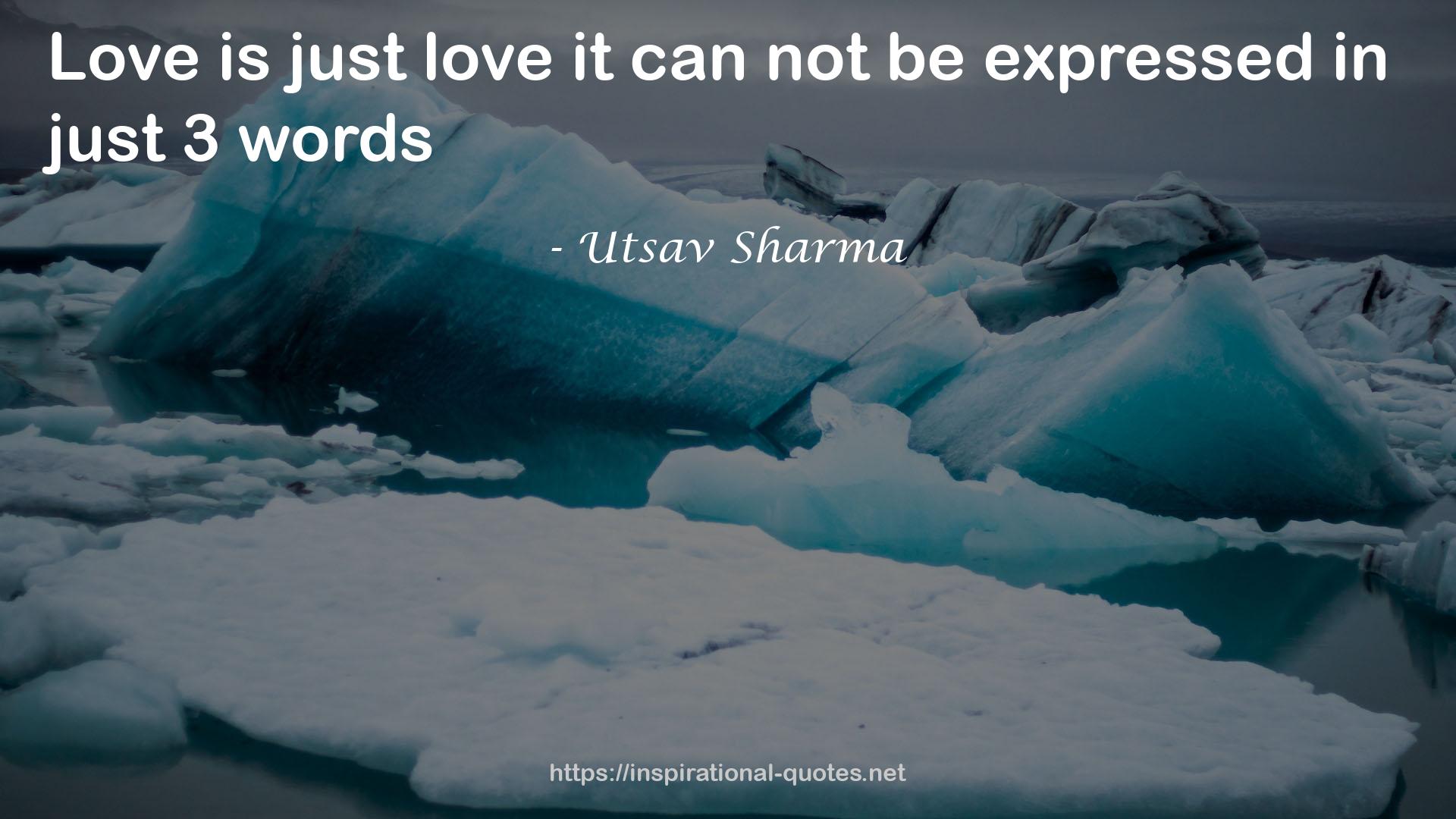 Utsav Sharma QUOTES