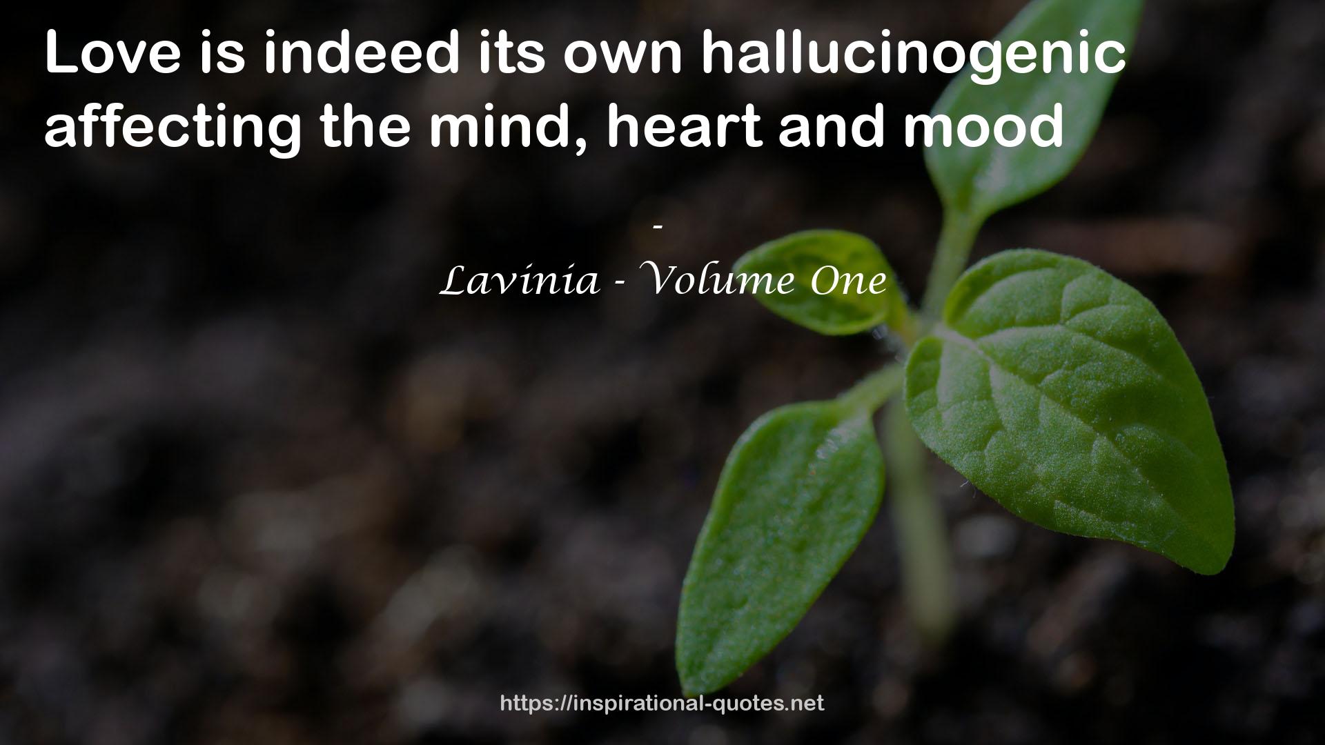 Lavinia - Volume One QUOTES