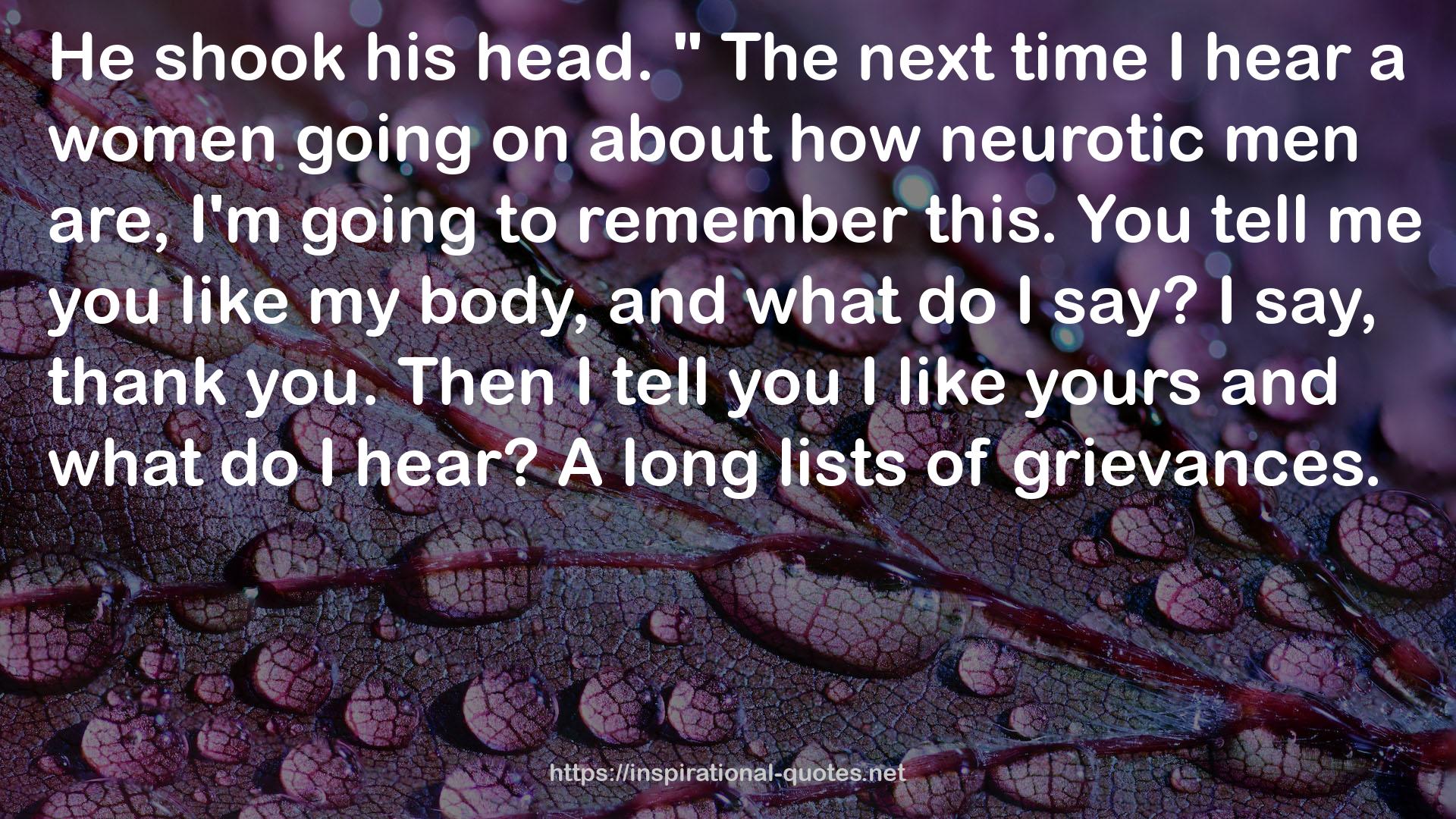 neurotic men  QUOTES