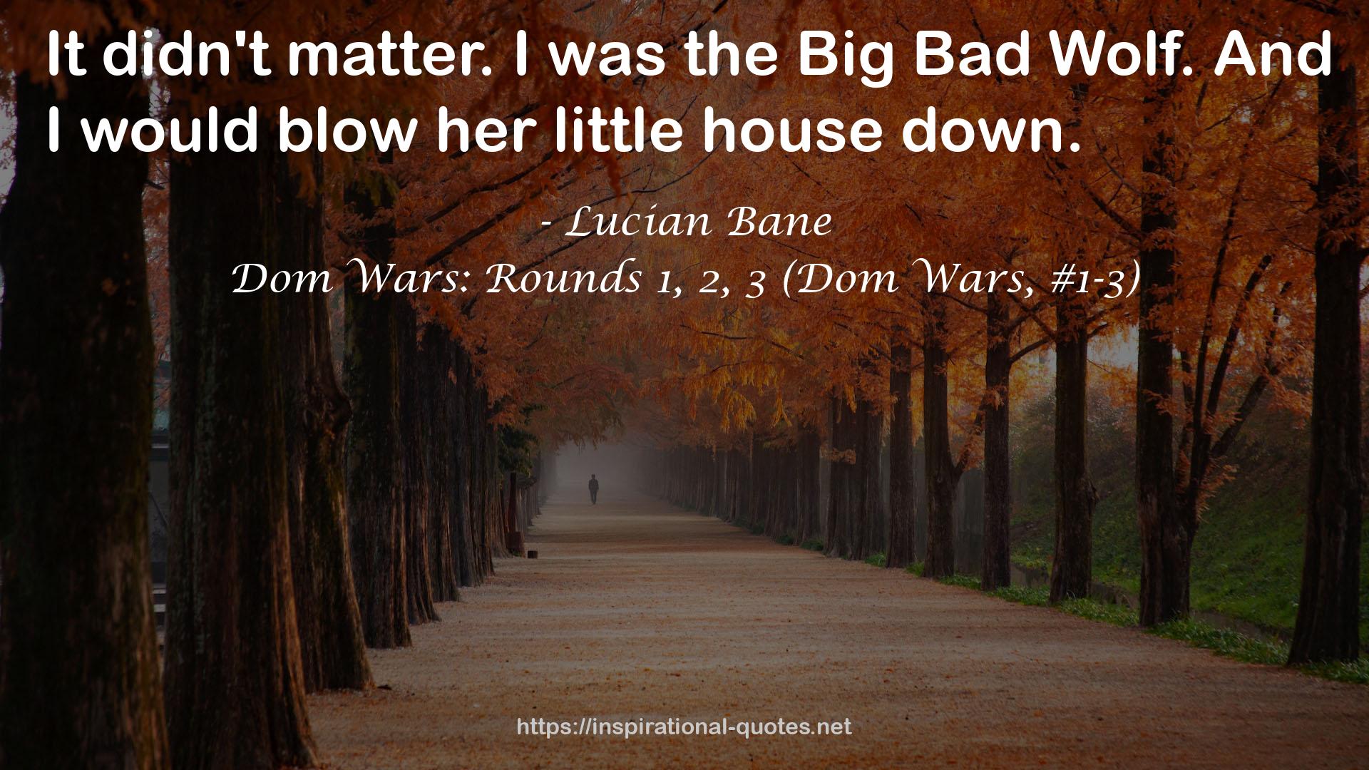 Dom Wars: Rounds 1, 2, 3 (Dom Wars, #1-3) QUOTES