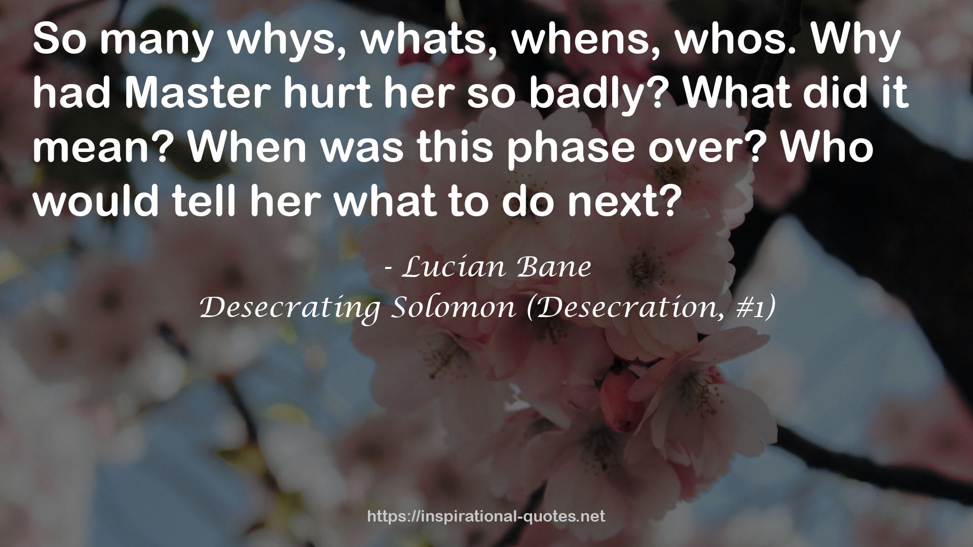 Desecrating Solomon (Desecration, #1) QUOTES