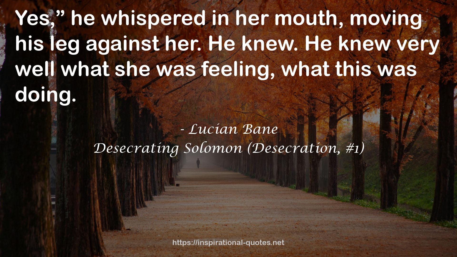 Desecrating Solomon (Desecration, #1) QUOTES