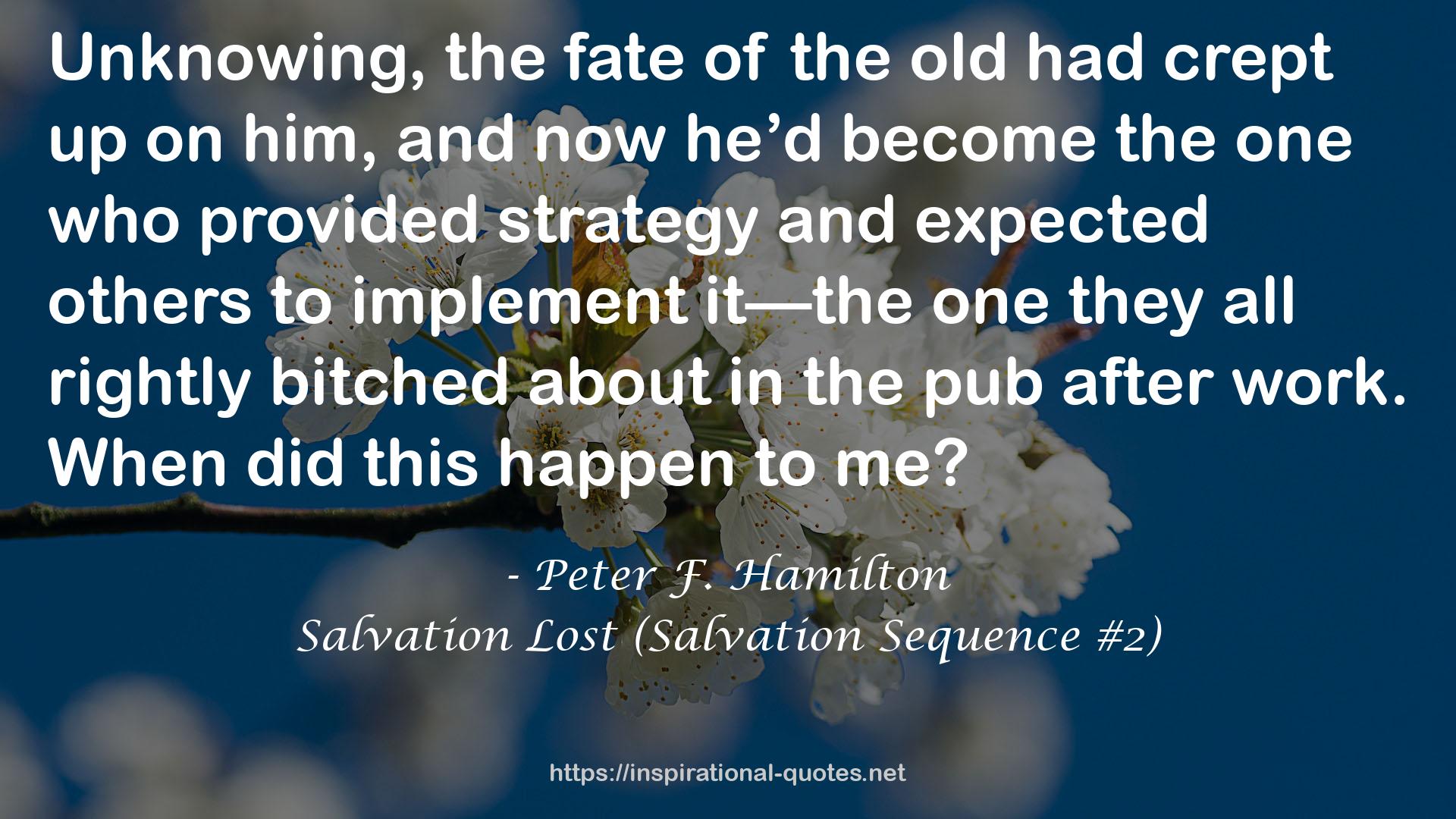 Salvation Lost (Salvation Sequence #2) QUOTES