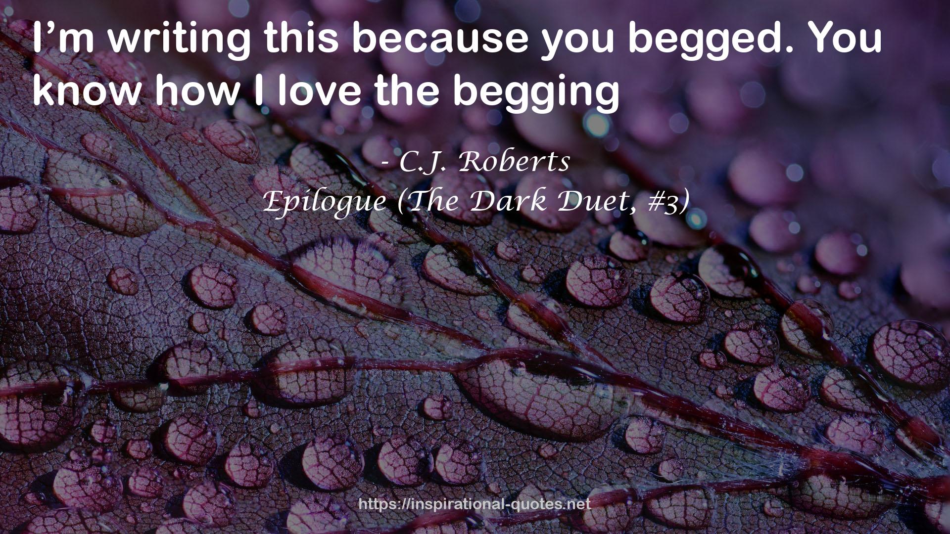 Epilogue (The Dark Duet, #3) QUOTES