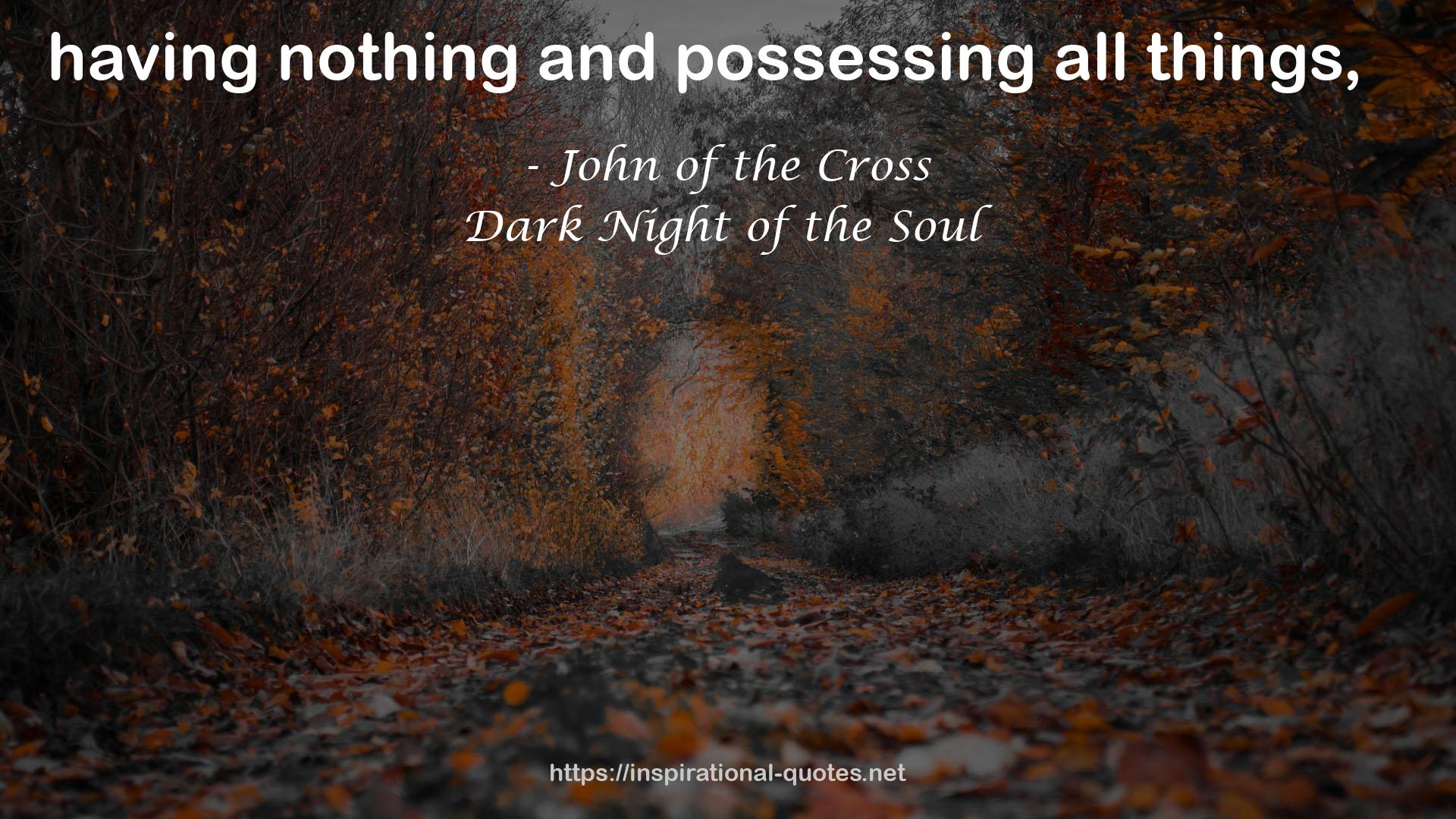 Dark Night of the Soul QUOTES