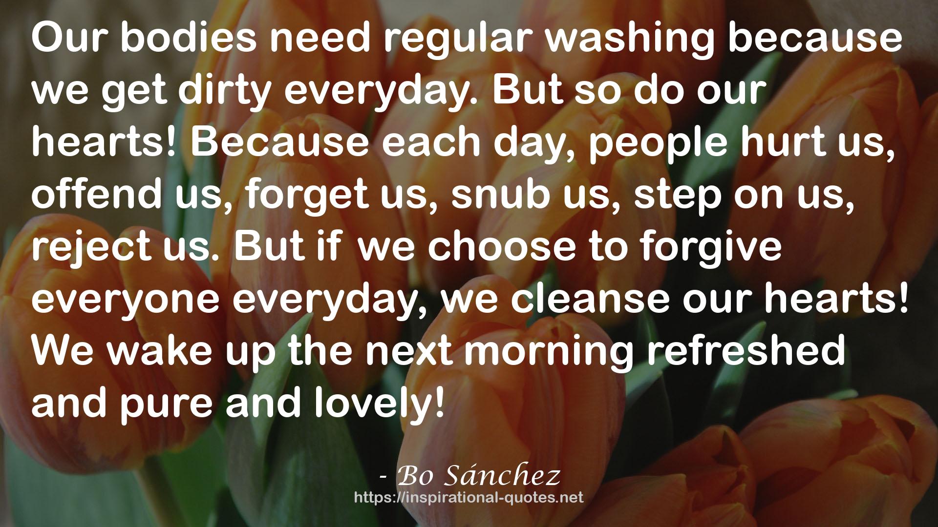 regular washing  QUOTES