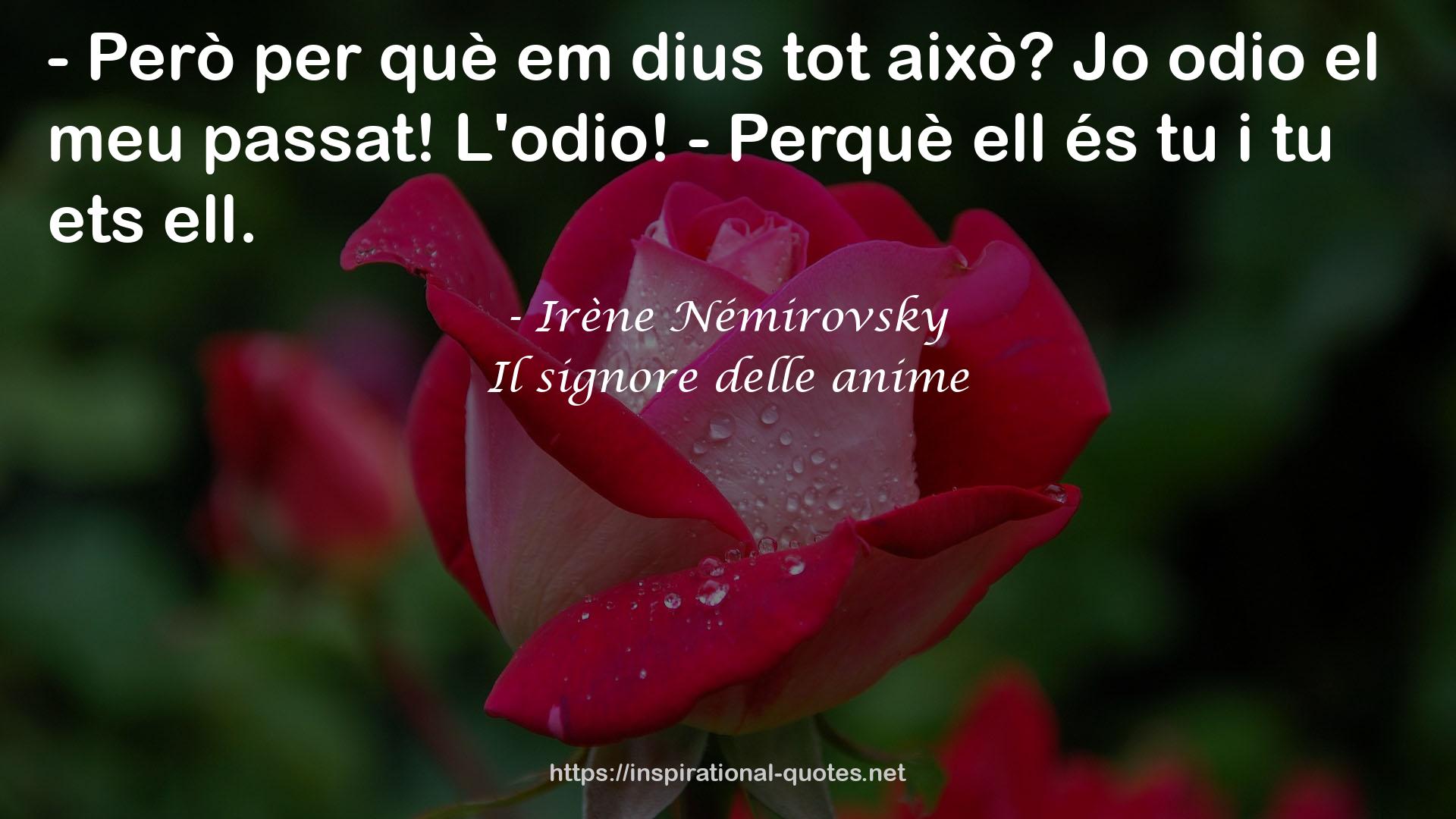 Il signore delle anime QUOTES