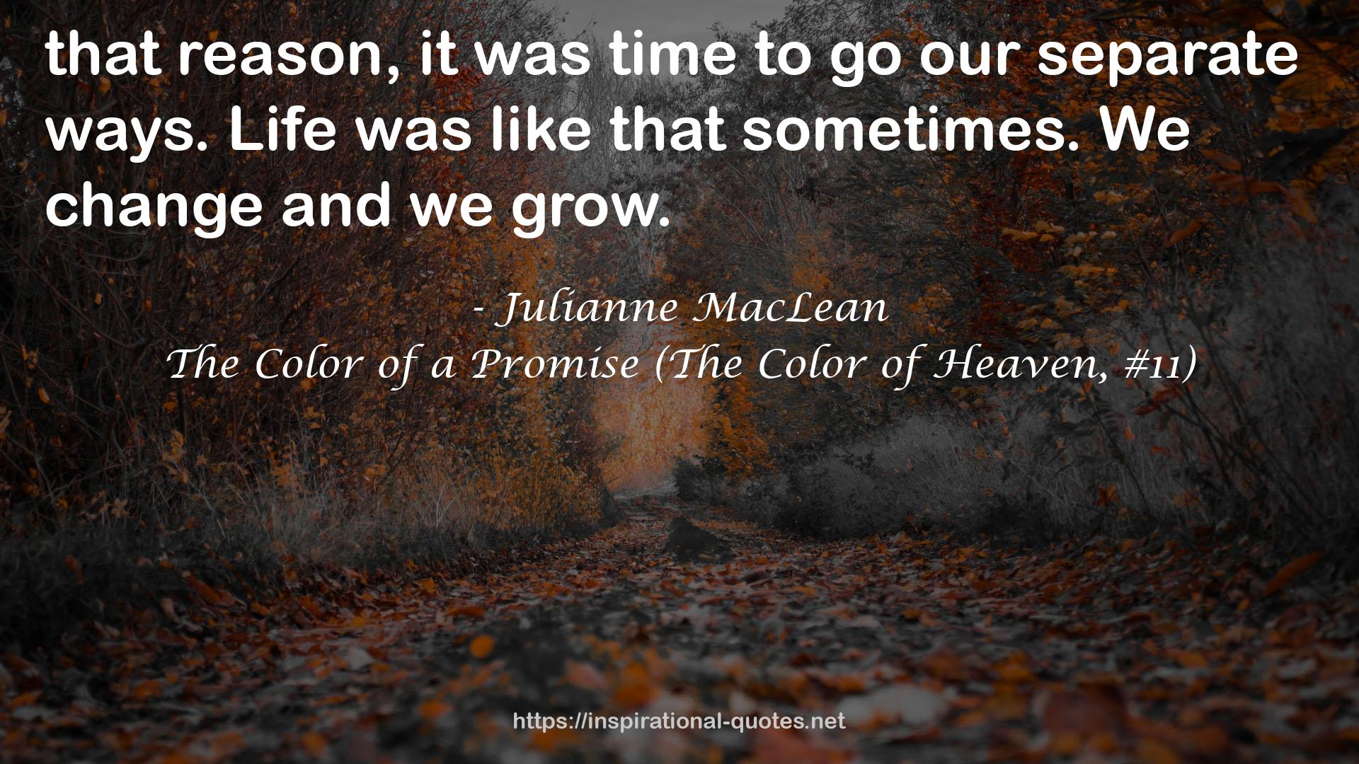 The Color of a Promise (The Color of Heaven, #11) QUOTES