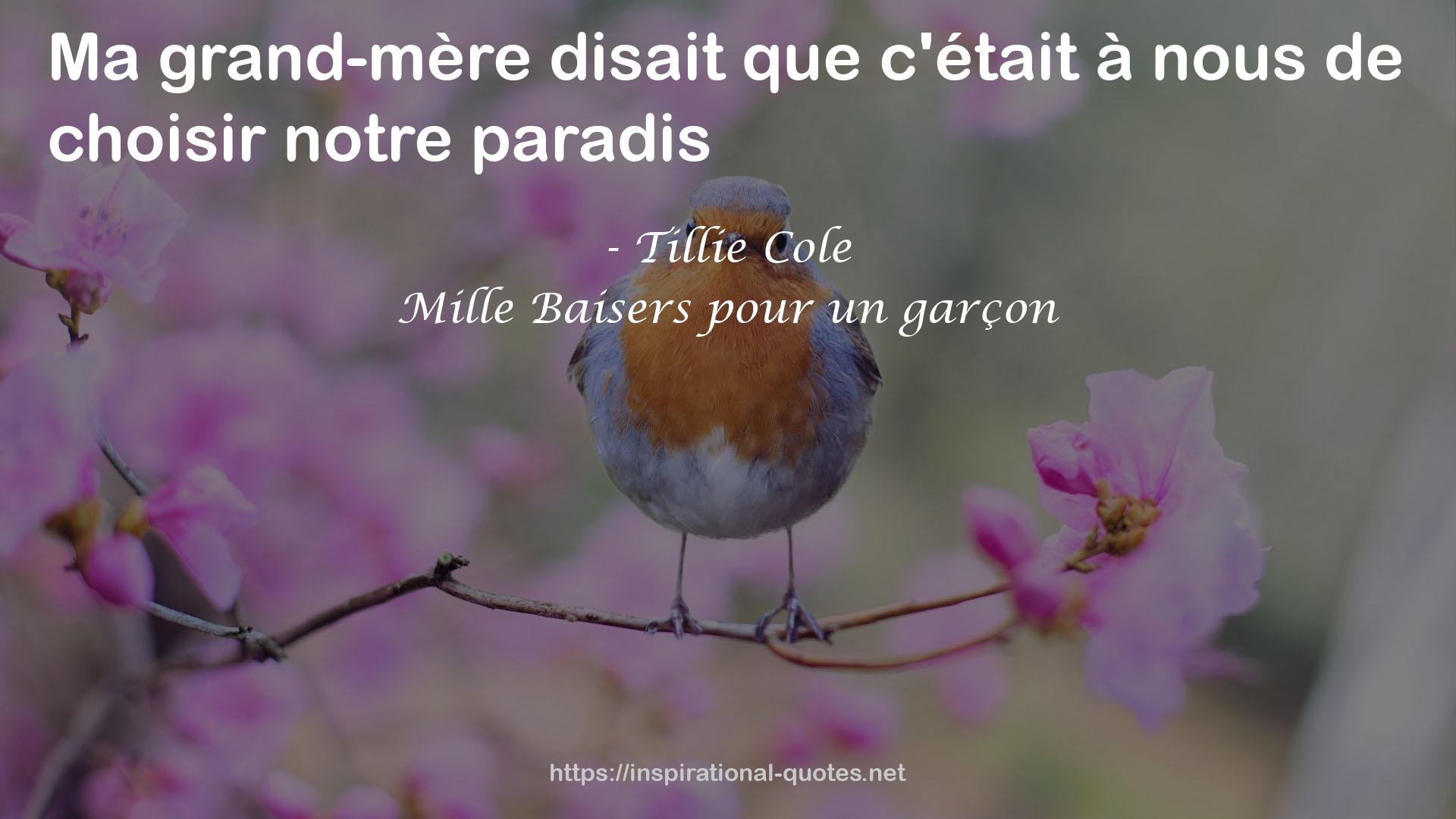 Mille Baisers pour un garçon QUOTES