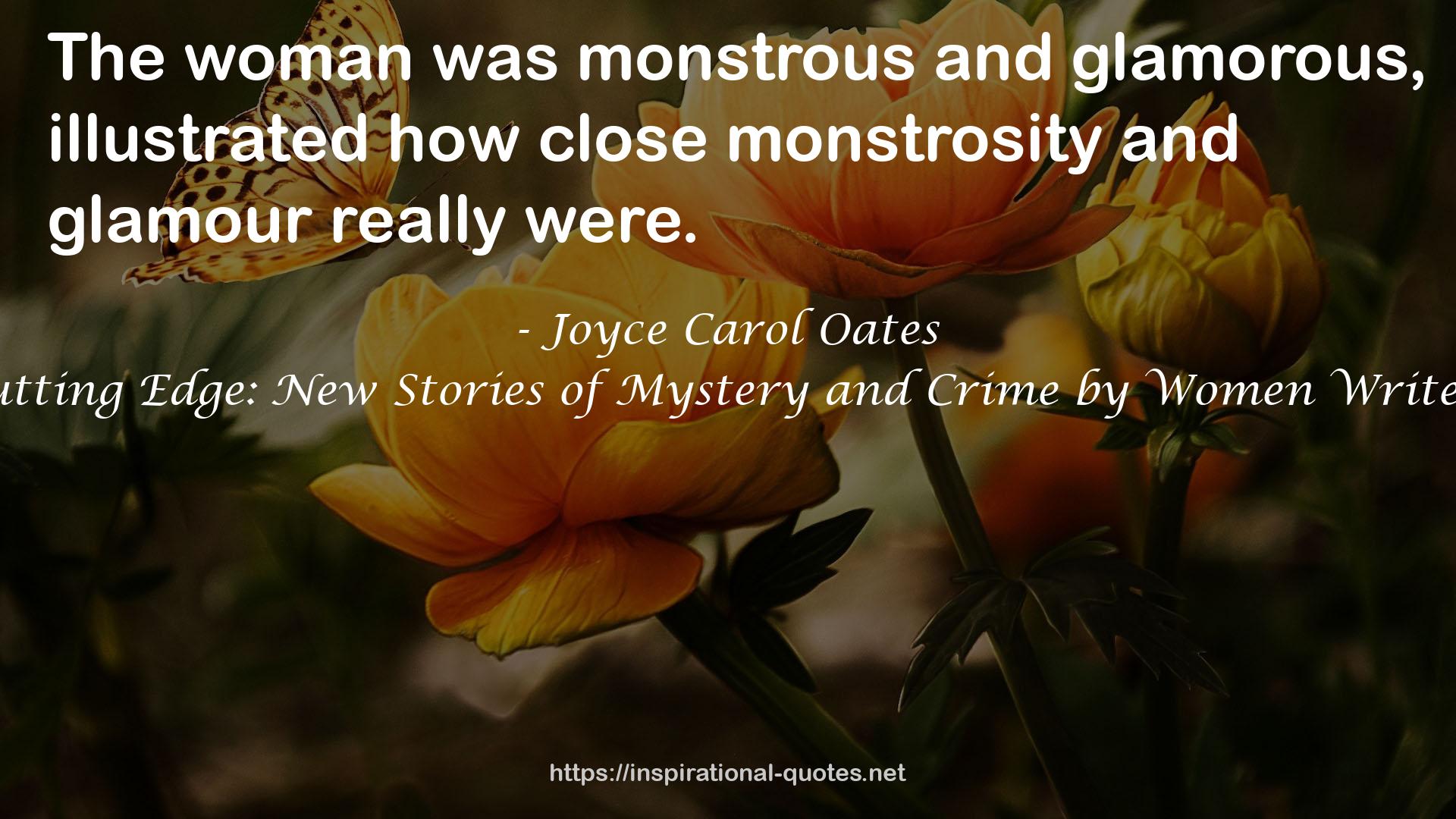 Cutting Edge: New Stories of Mystery and Crime by Women Writers QUOTES