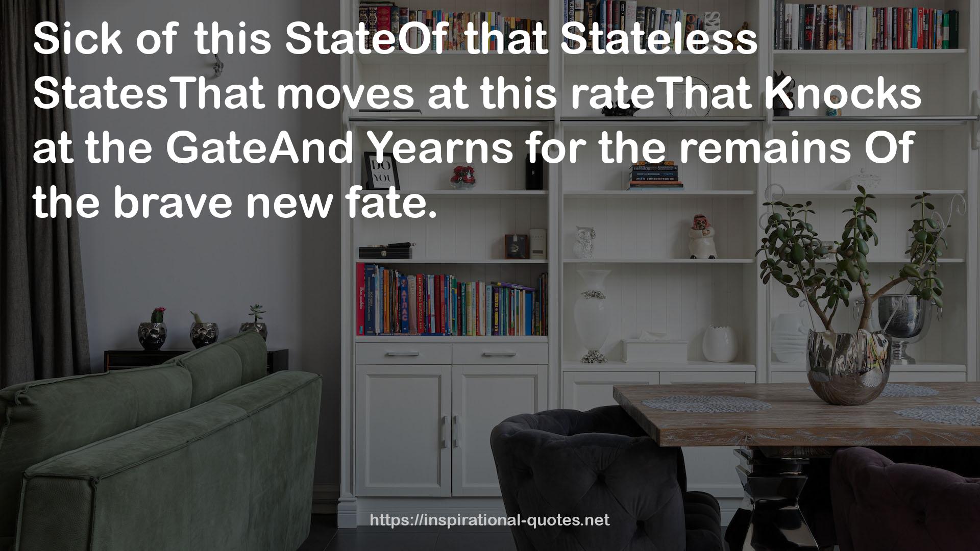 Stateless StatesThat  QUOTES