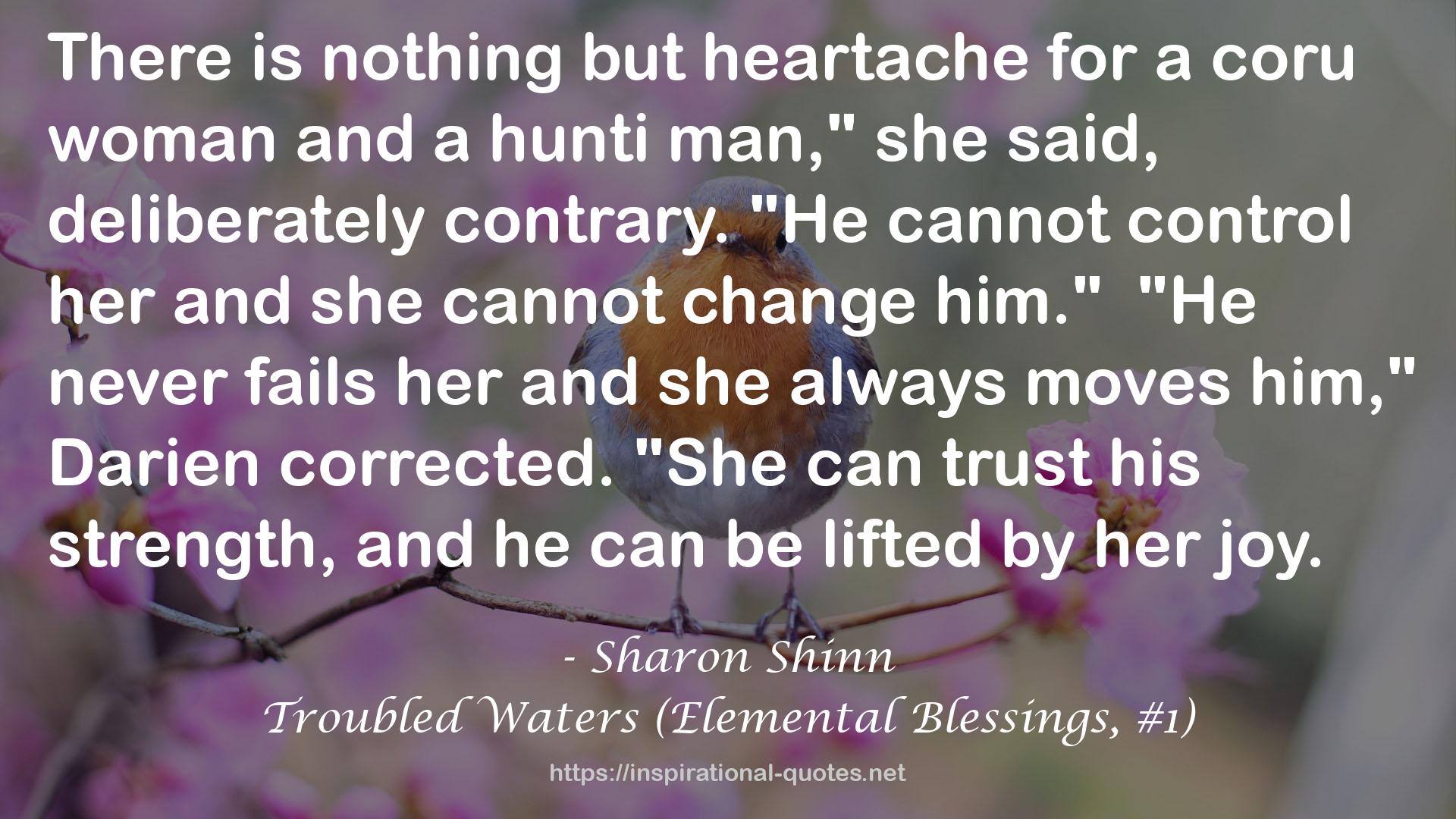 Troubled Waters (Elemental Blessings, #1) QUOTES