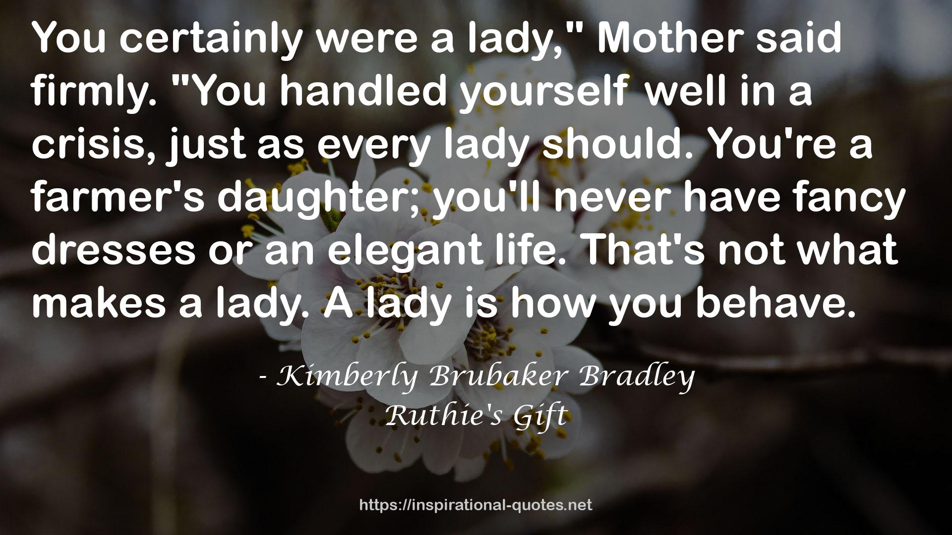 Ruthie's Gift QUOTES