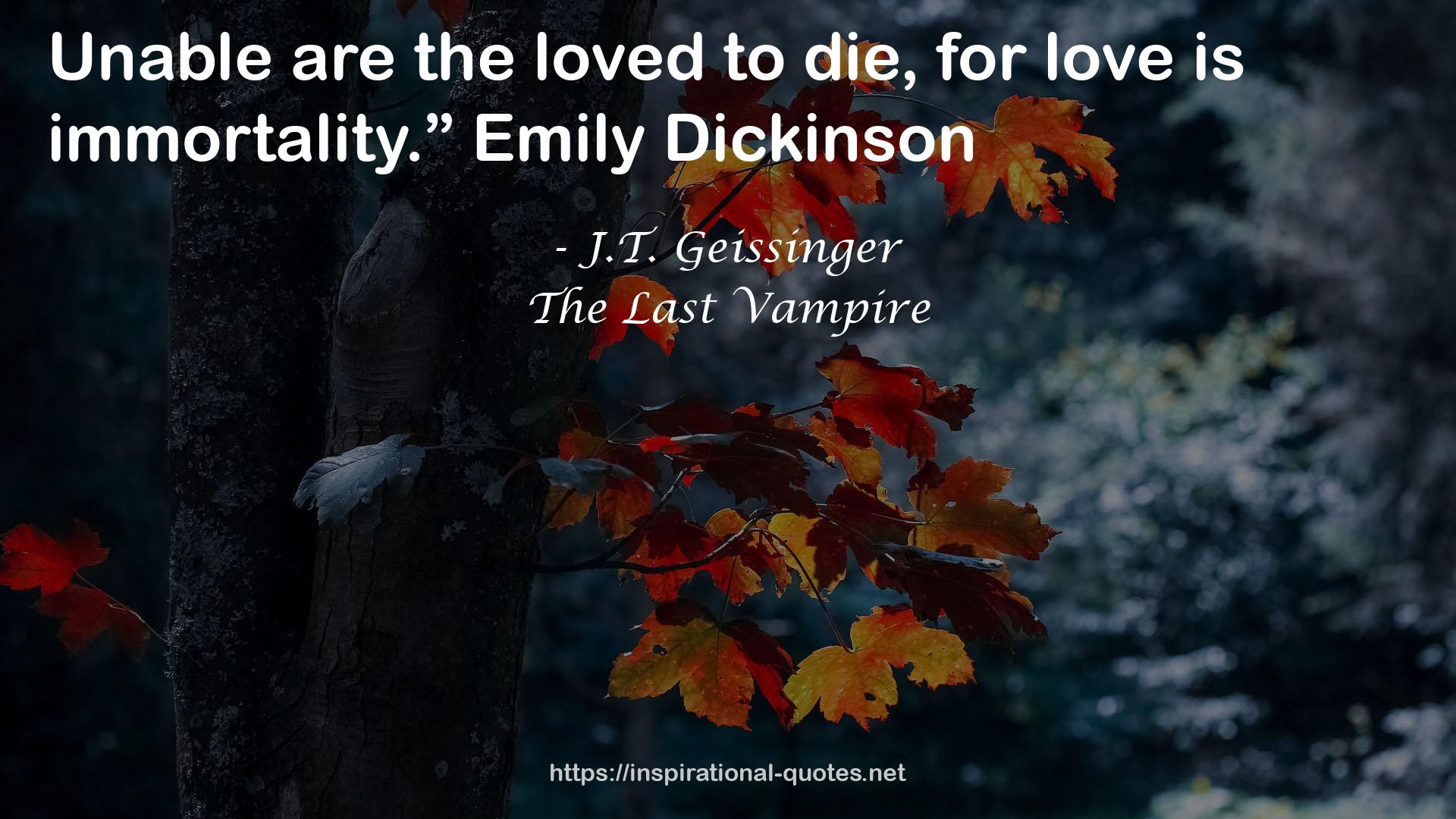 The Last Vampire QUOTES