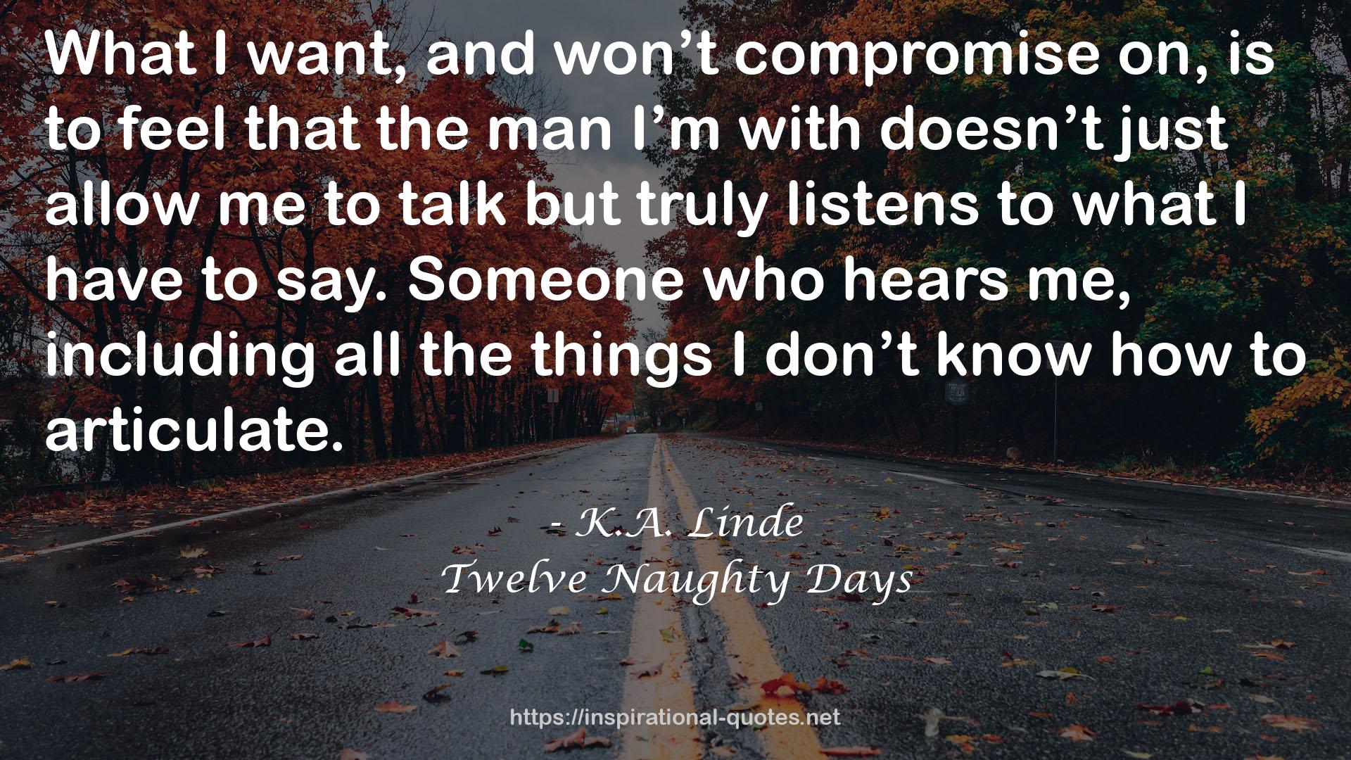 Twelve Naughty Days QUOTES