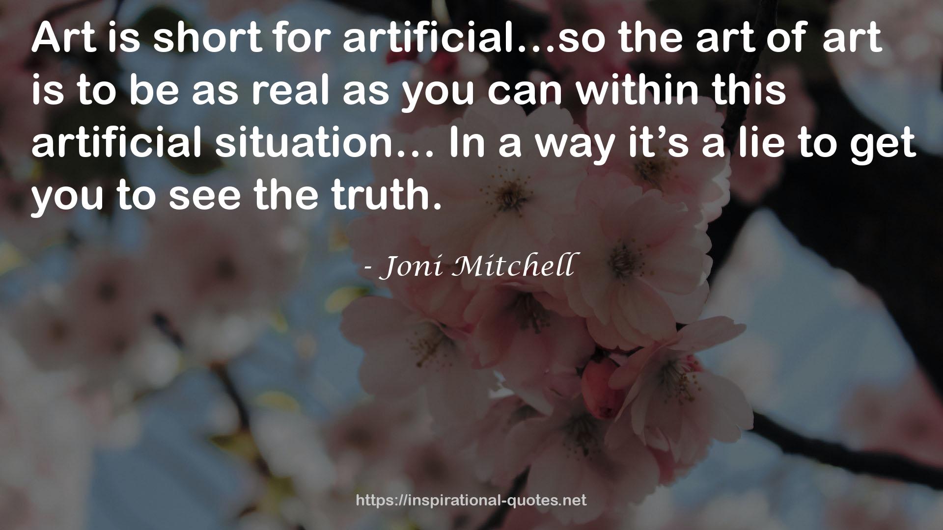 Joni Mitchell QUOTES