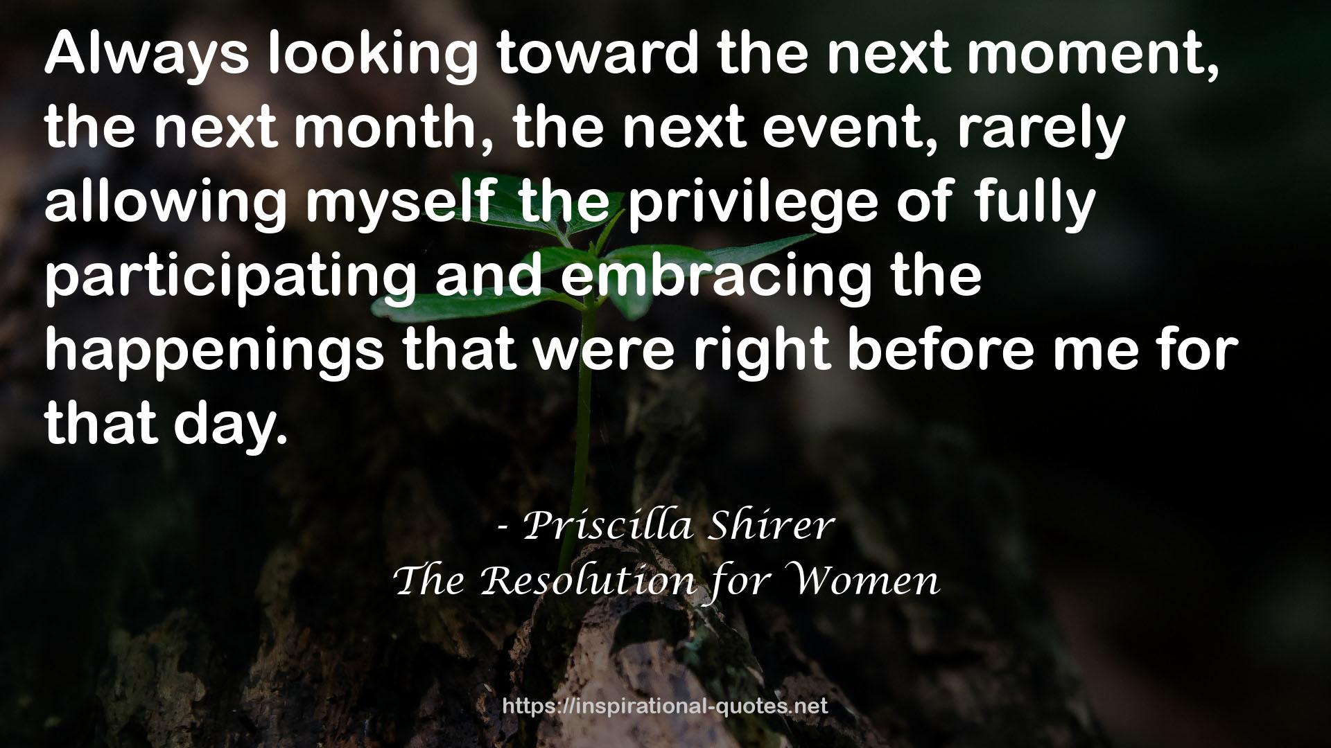 The Resolution for Women QUOTES
