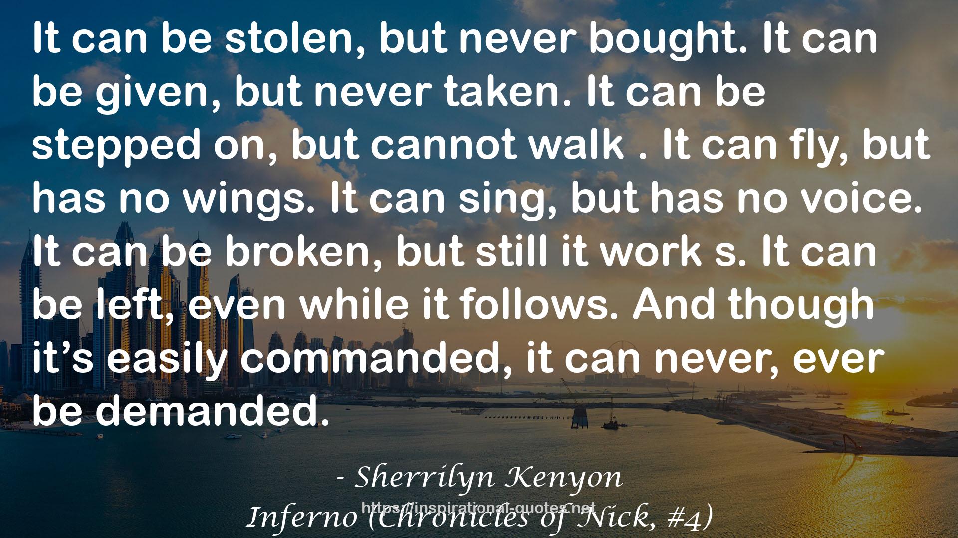 Inferno (Chronicles of Nick, #4) QUOTES