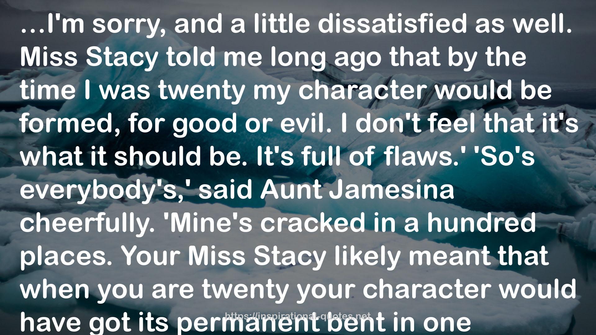 Miss Stacy  QUOTES