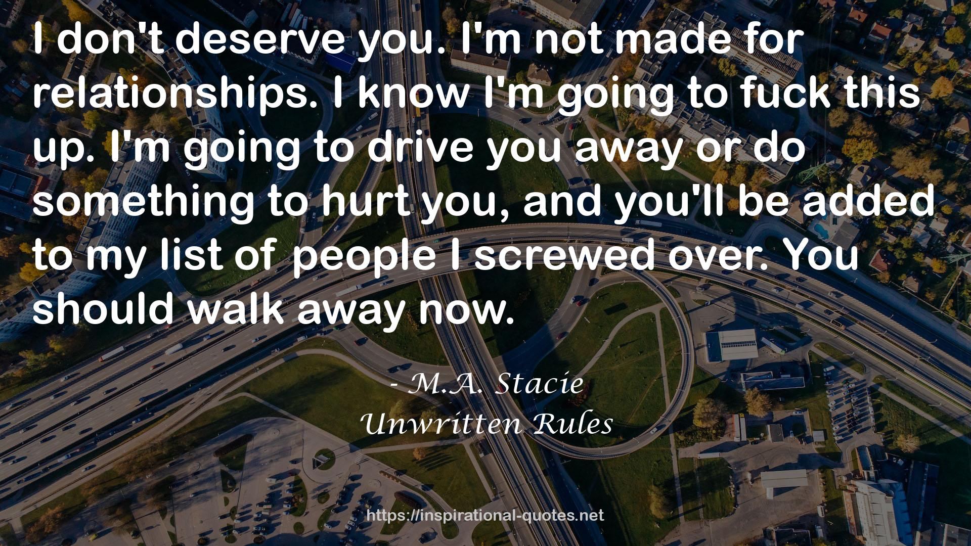 Unwritten Rules QUOTES