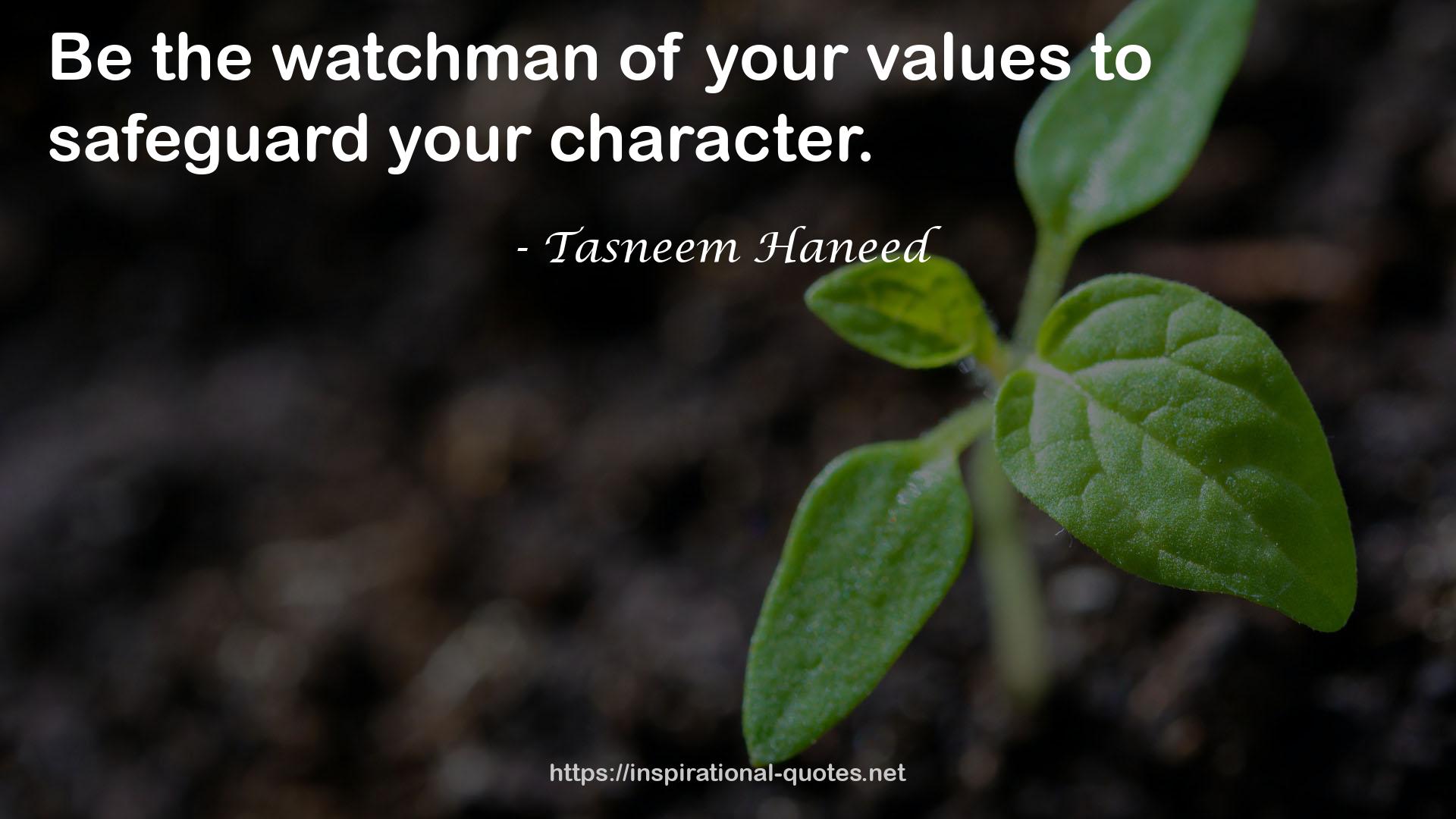 Tasneem Haneed QUOTES