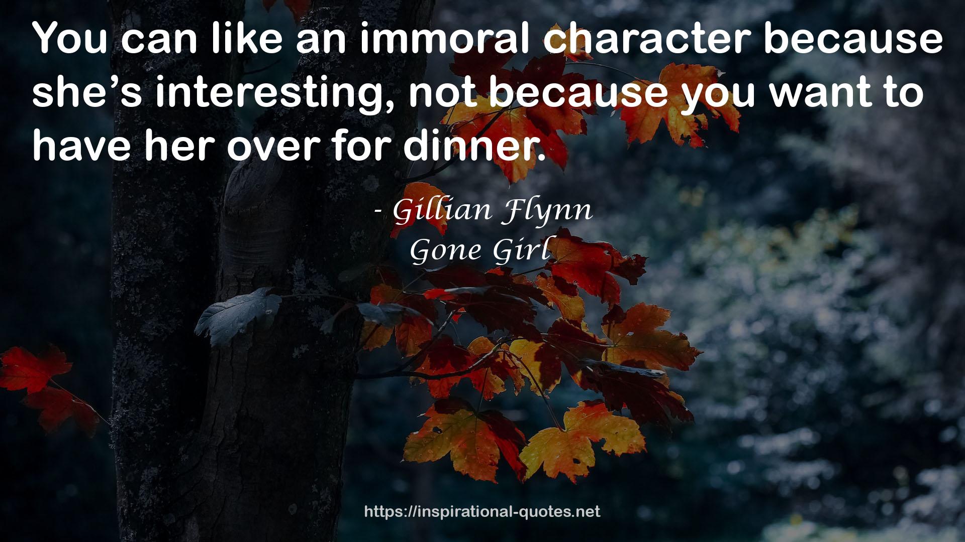 an immoral character  QUOTES