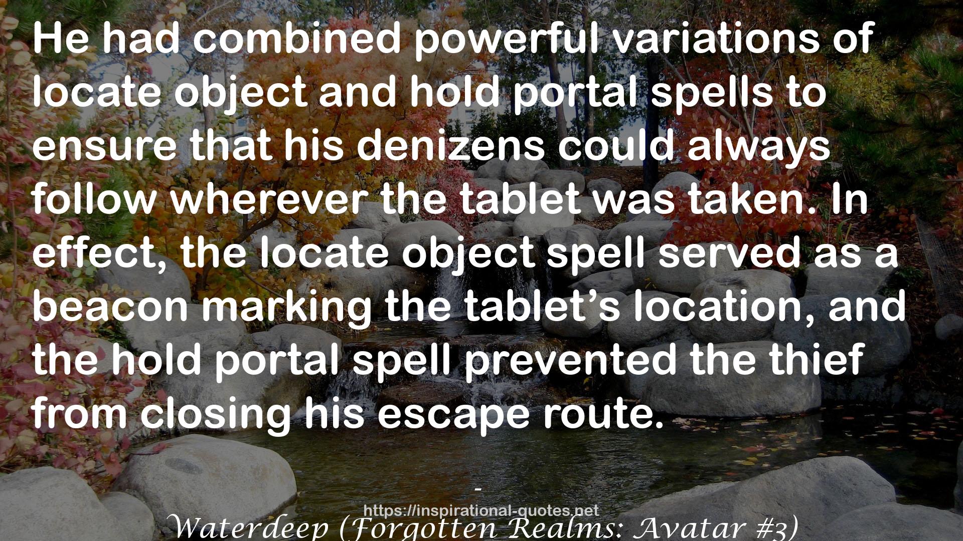 Waterdeep (Forgotten Realms: Avatar #3) QUOTES