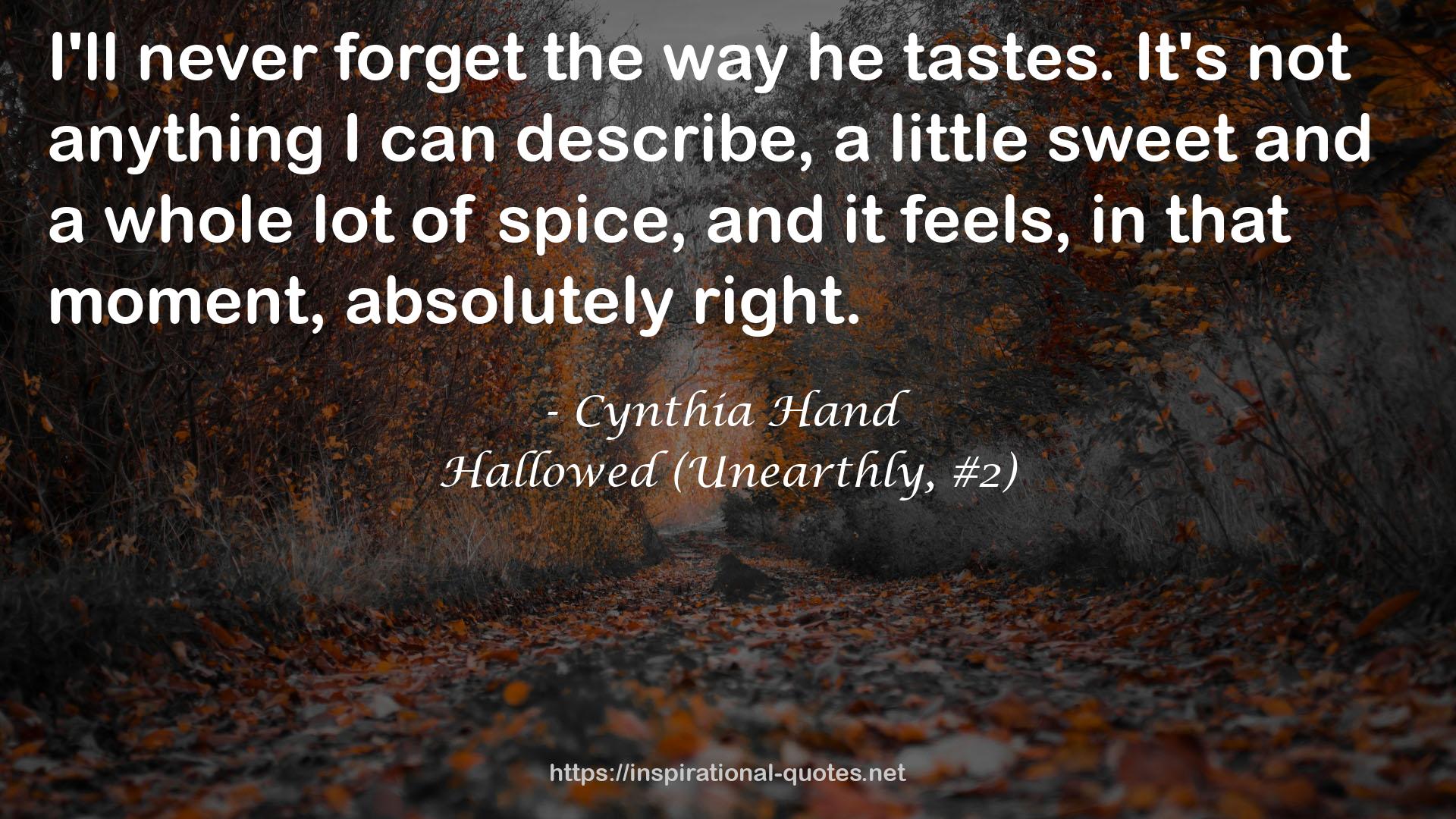 Hallowed (Unearthly, #2) QUOTES