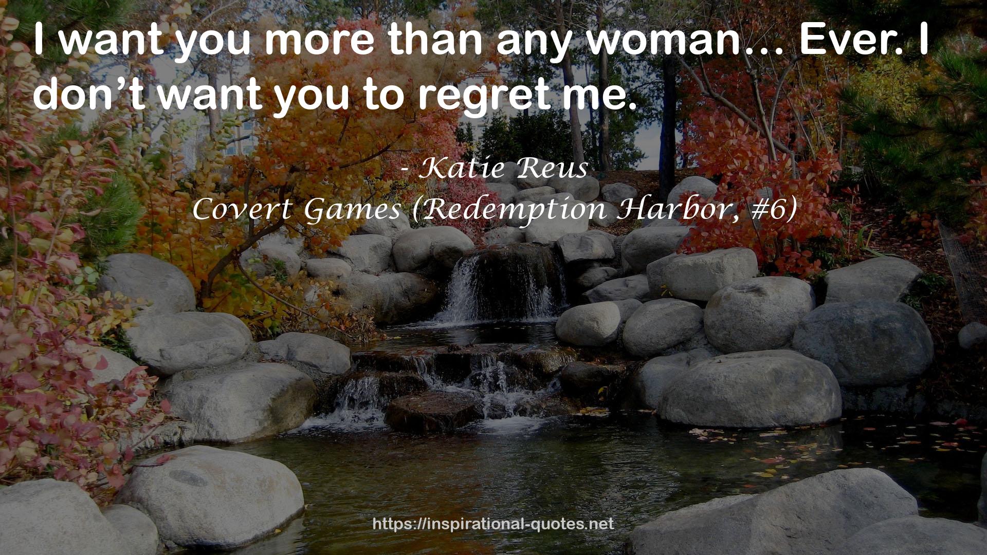 Covert Games (Redemption Harbor, #6) QUOTES