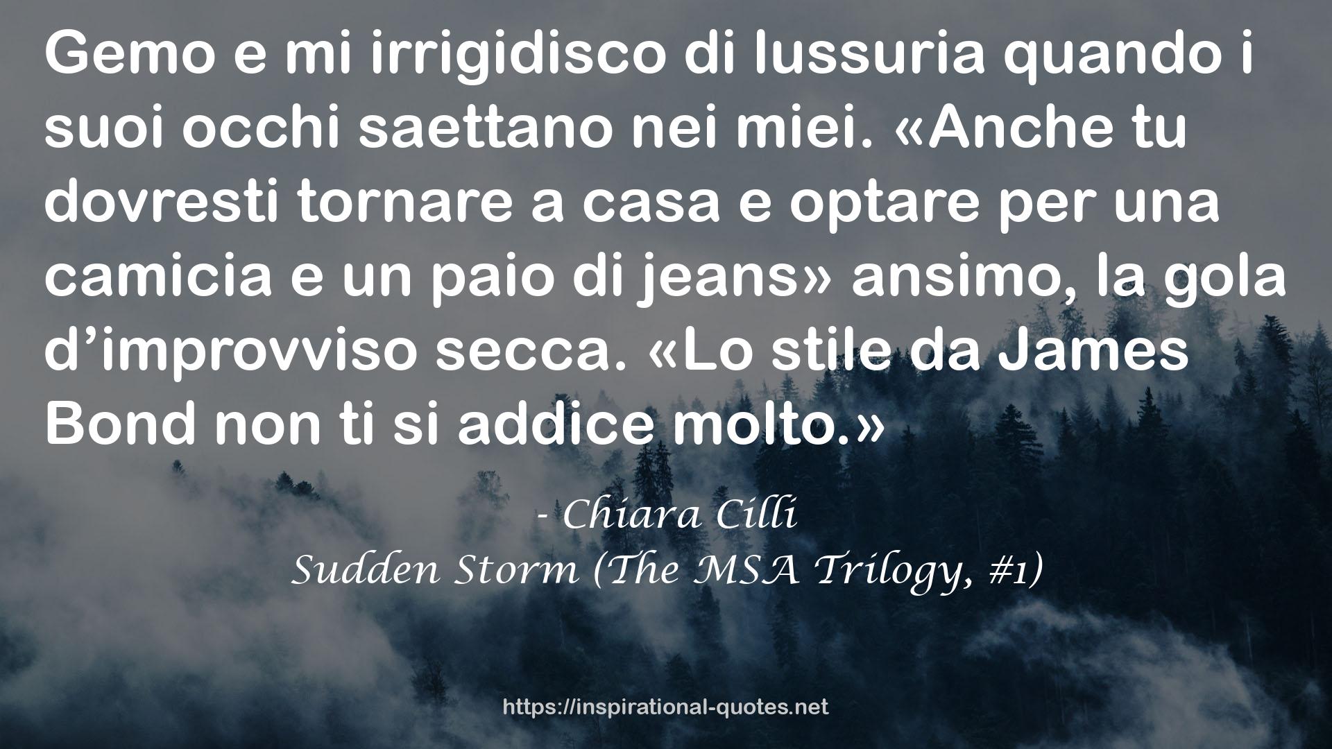 Sudden Storm (The MSA Trilogy, #1) QUOTES