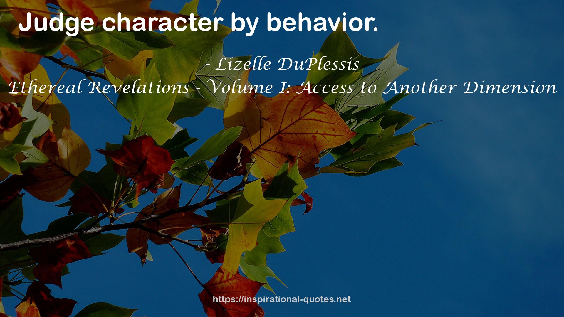 Lizelle DuPlessis QUOTES